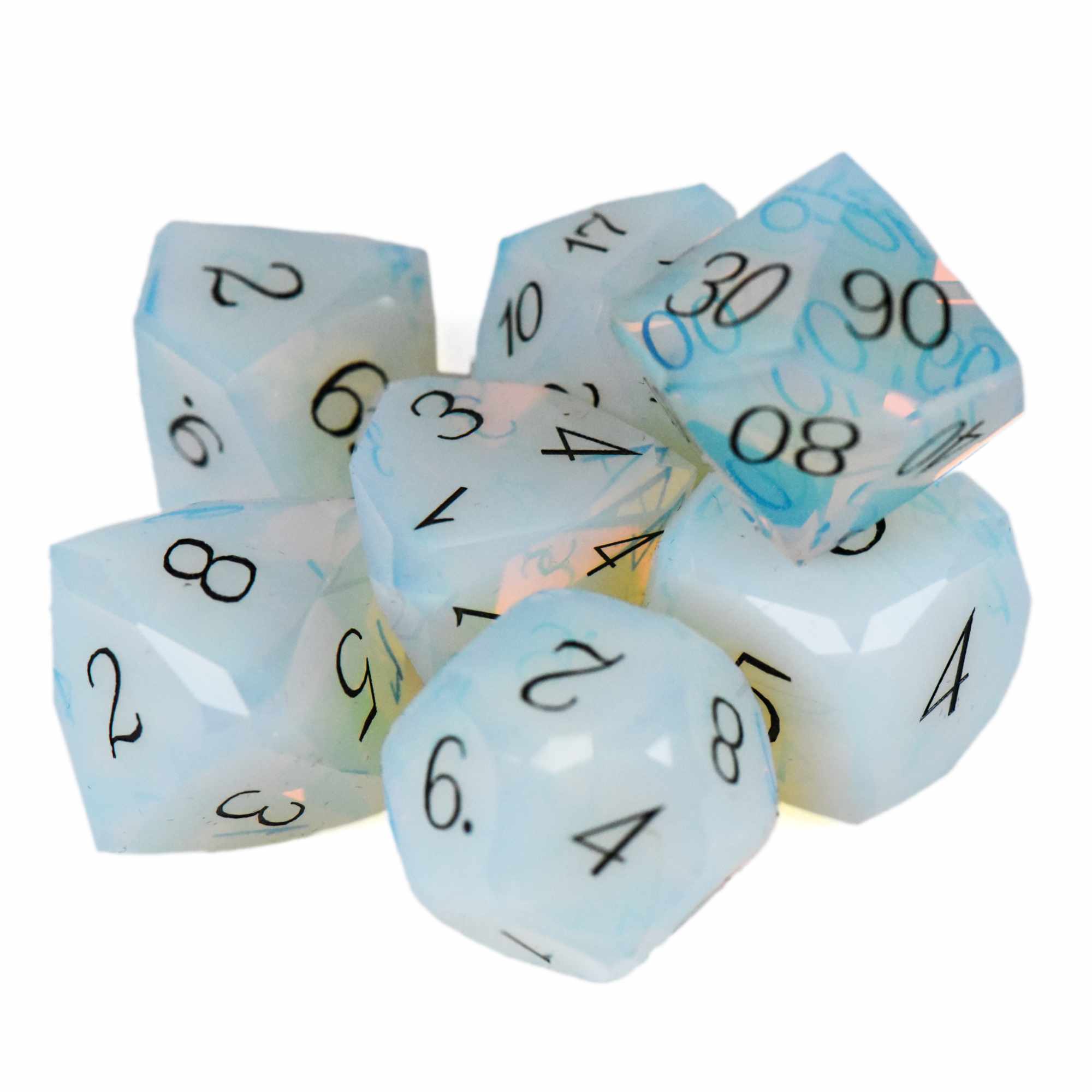 Gem Cut Opalite Dice Set (Gift Box) - Image 2