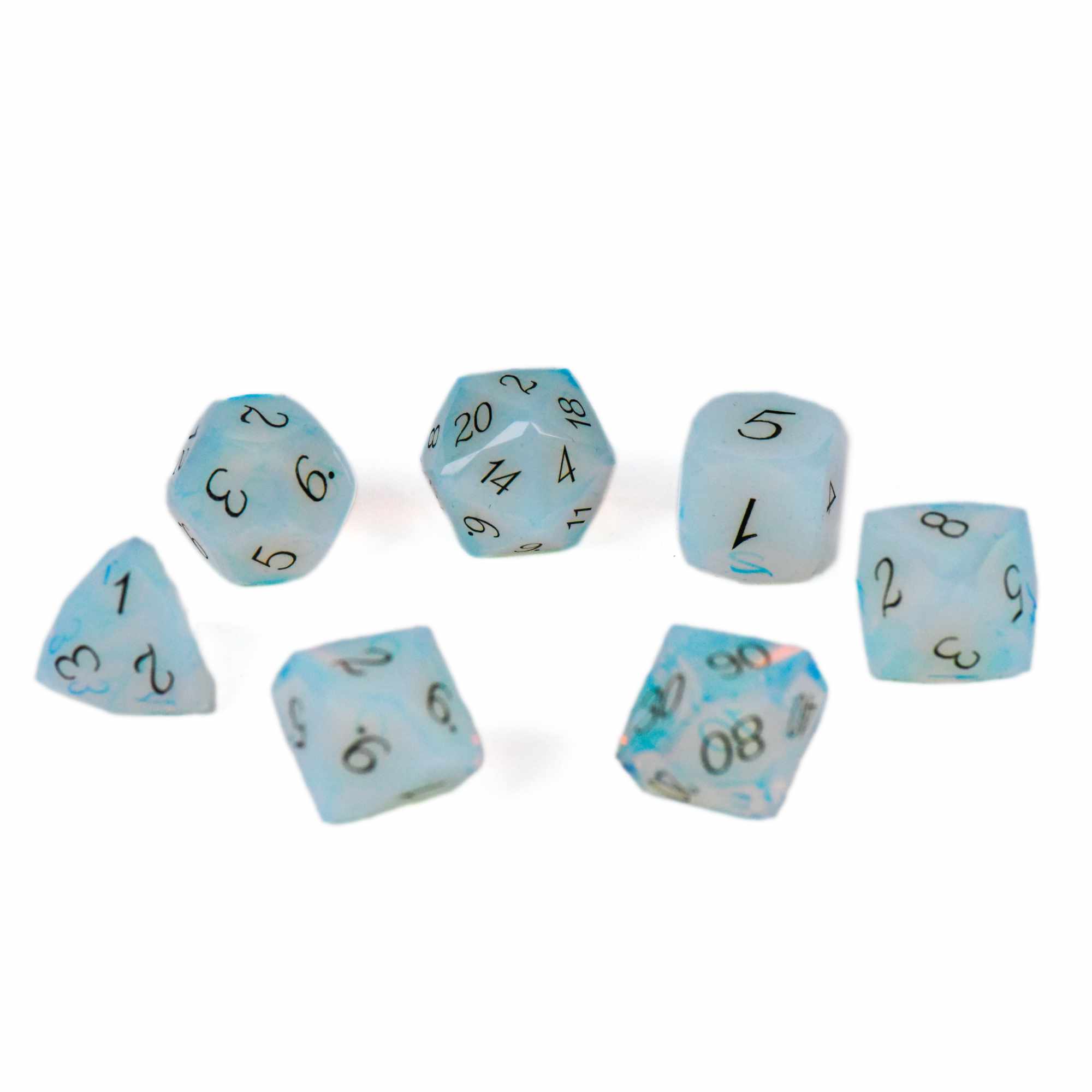 Gem Cut Opalite Dice Set (Gift Box) - Image 3