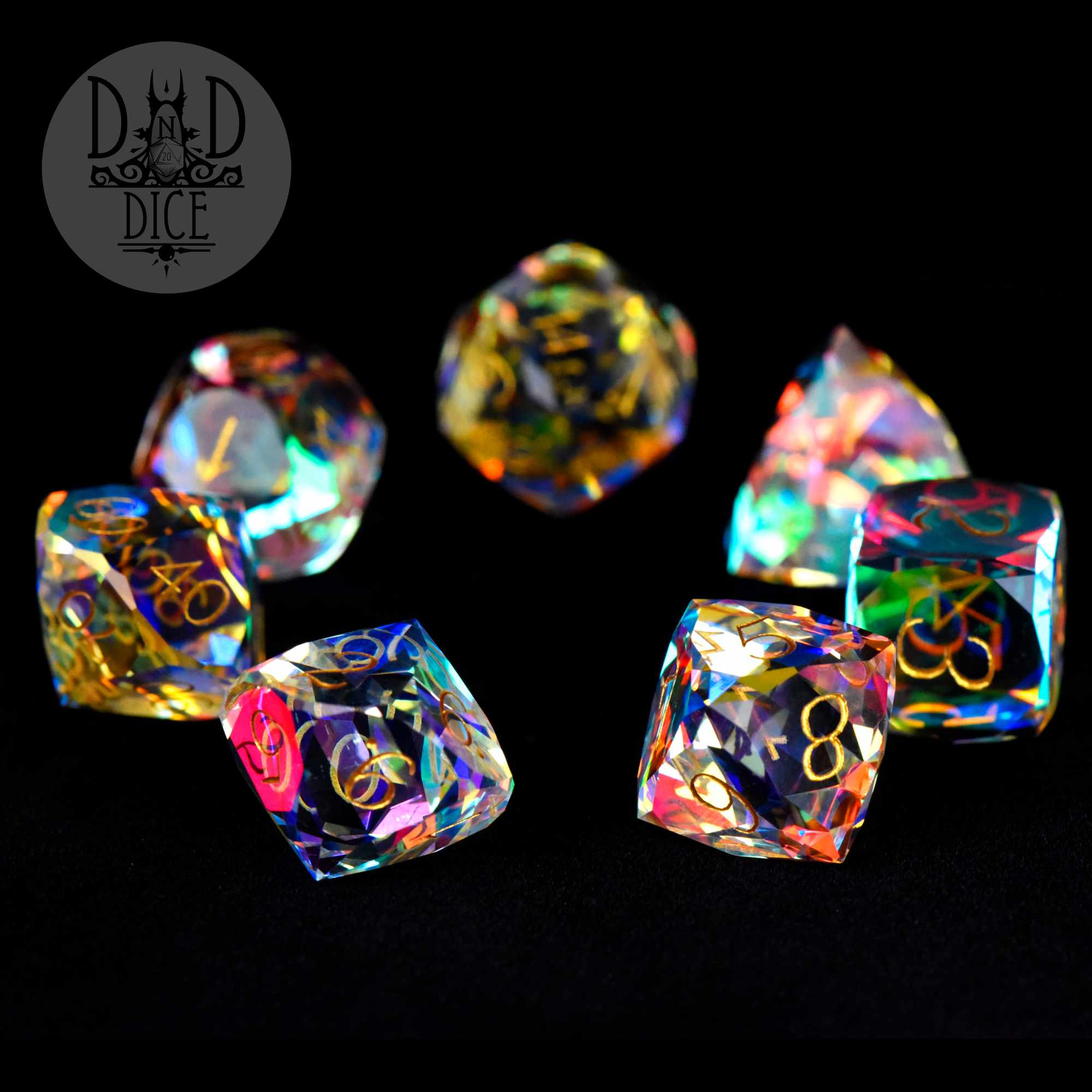 Gem Cut Prism Dice Set (Gift Box) - Image 3