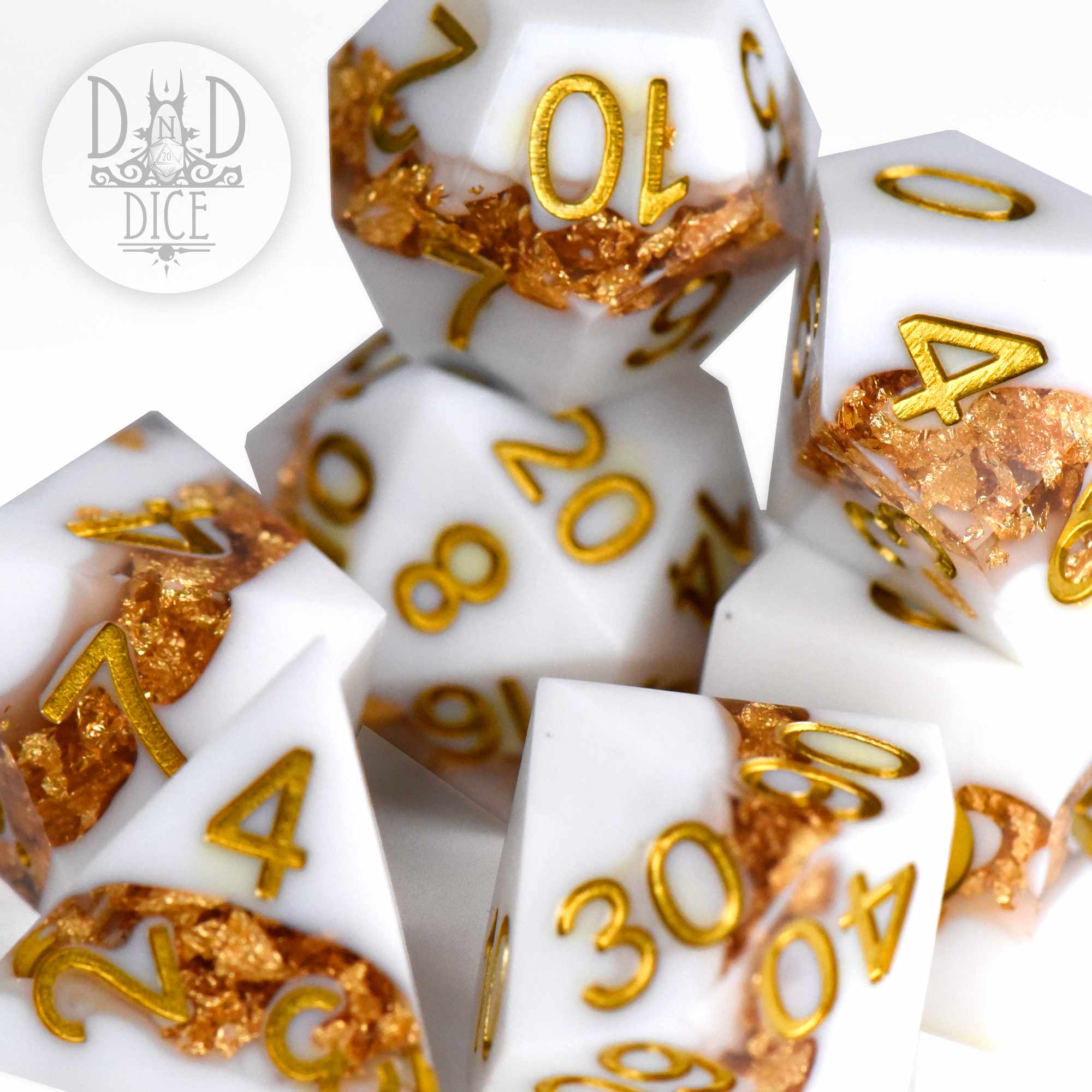 Gilded Vein Handmade Dice Set - Image 2