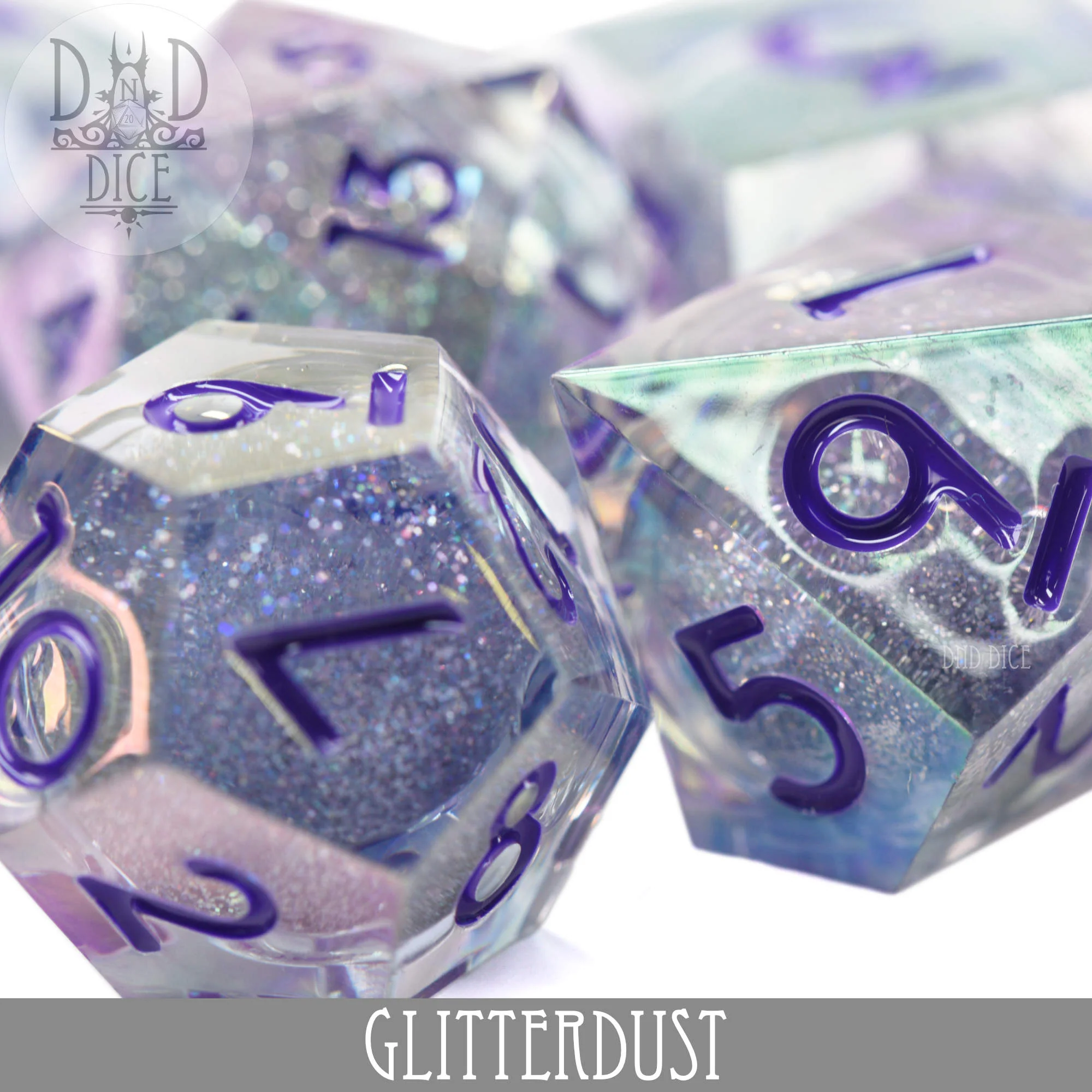 Glitterdust Liquid Core Dice Set - Image 2