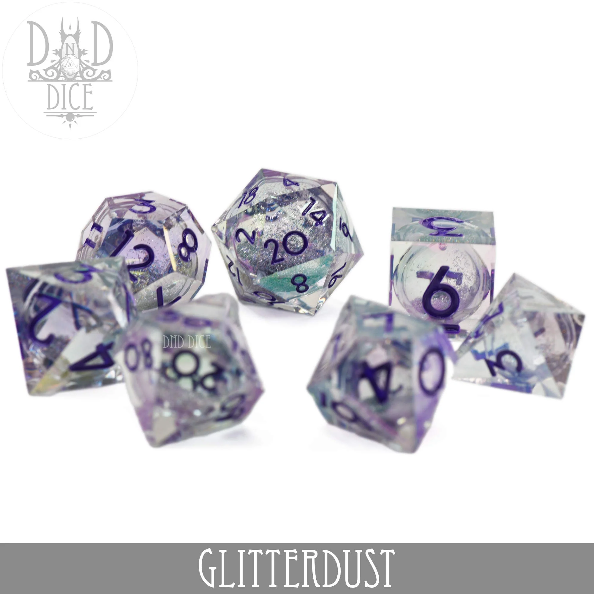 Glitterdust Liquid Core Dice Set - Image 3
