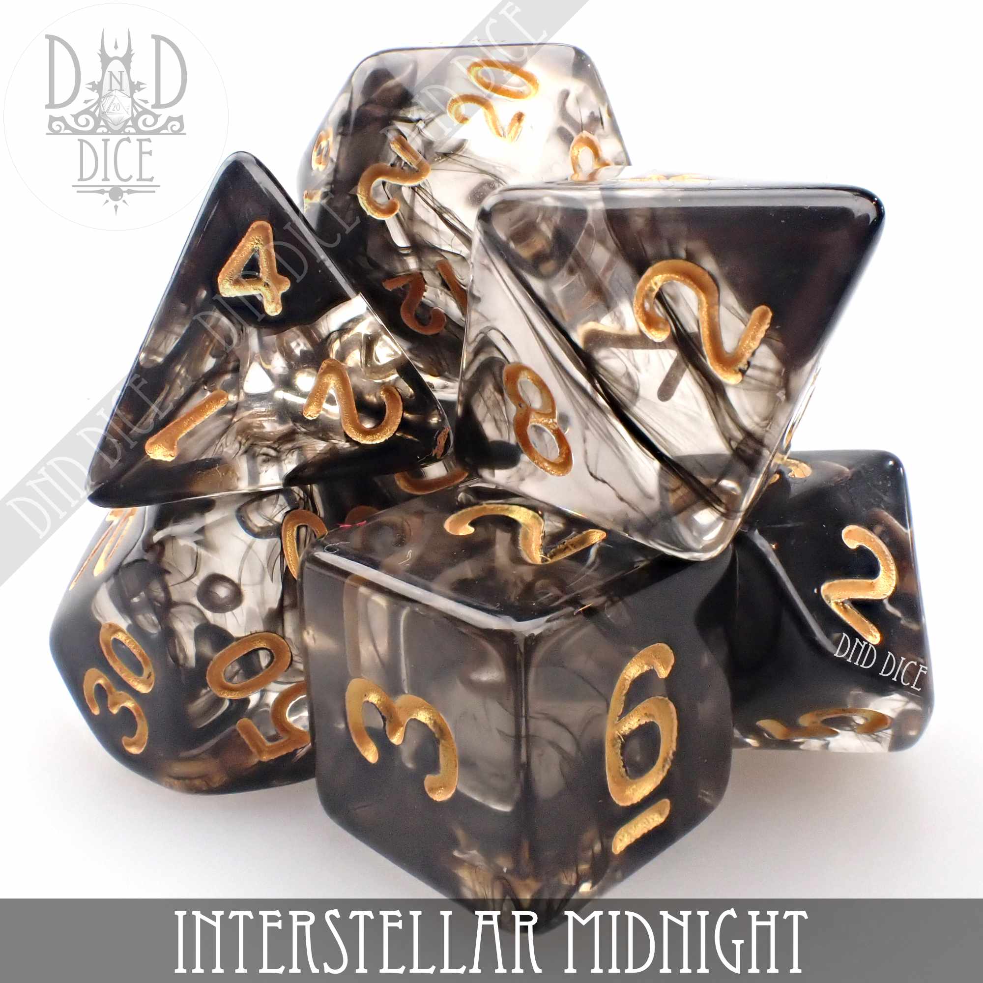 Interstellar Midnight 7 or 11 Dice Set - Image 4