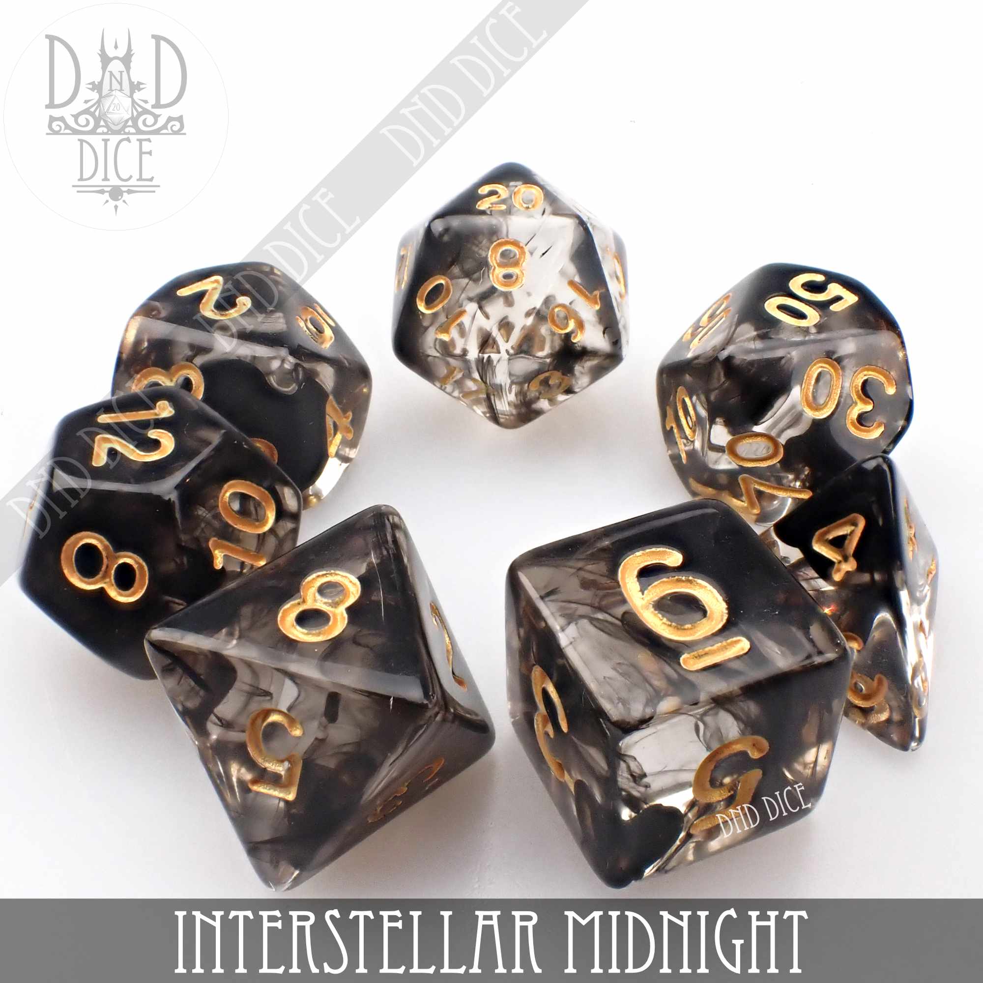 Interstellar Midnight 7 or 11 Dice Set - Image 5
