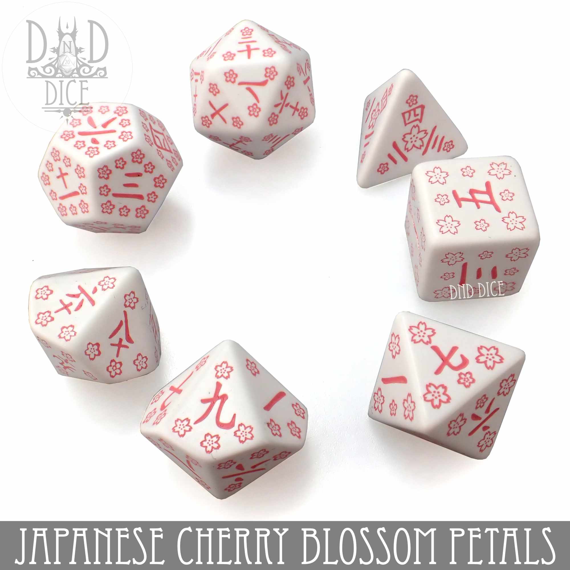 Japanese Cherry Blossom Petals Dice Set - Image 3