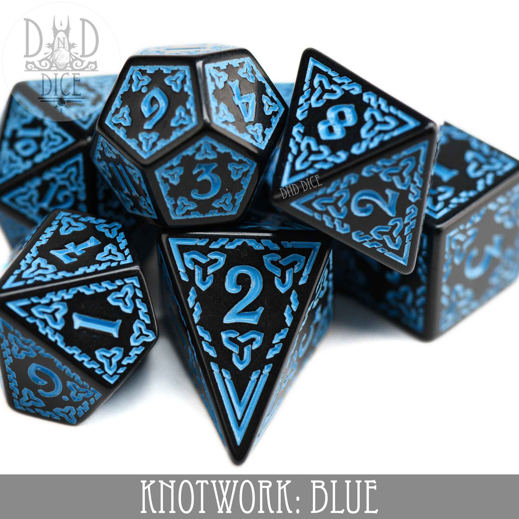 Knotwork: Blue Dice Set - Image 2