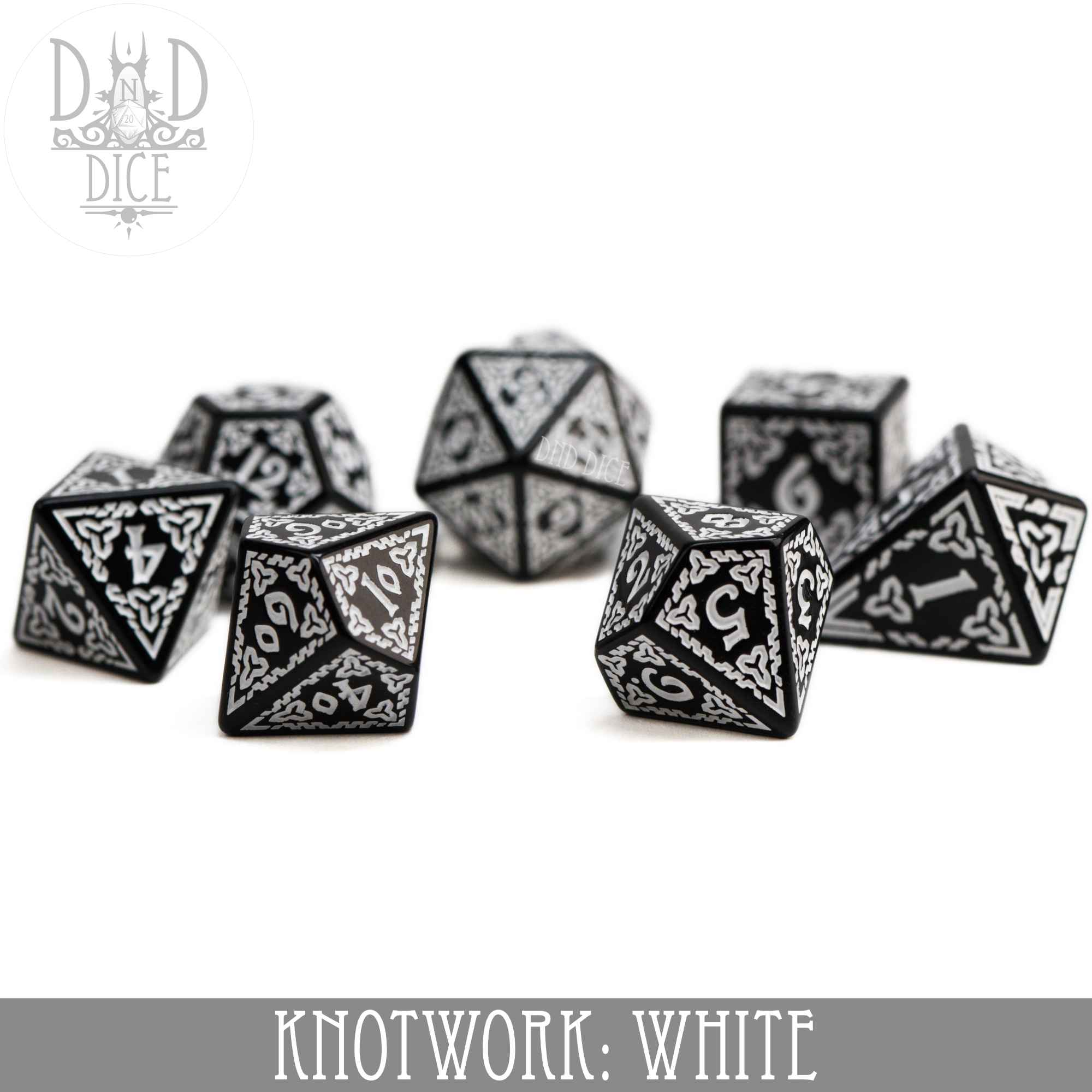 Knotwork: White Dice Set - Image 3