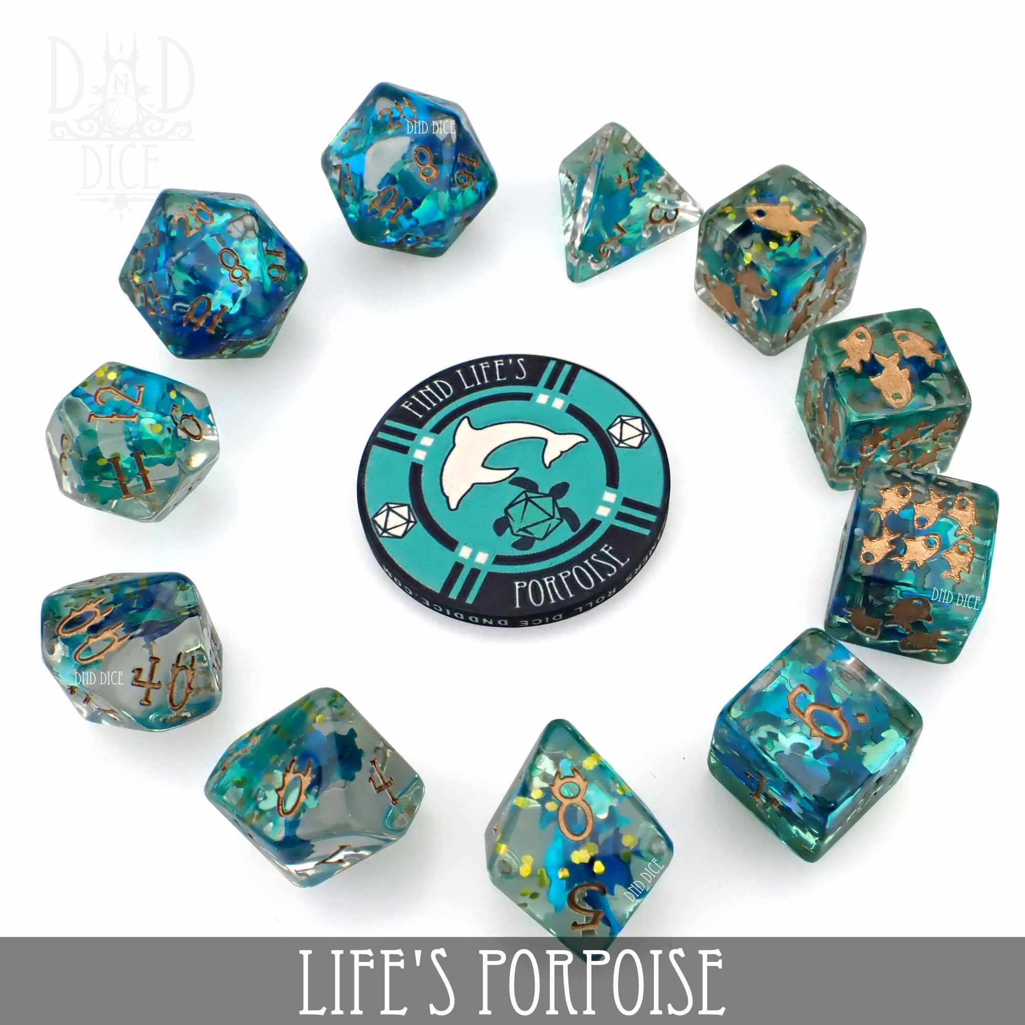 Life's Porpoise 11 Dice Set - Image 3