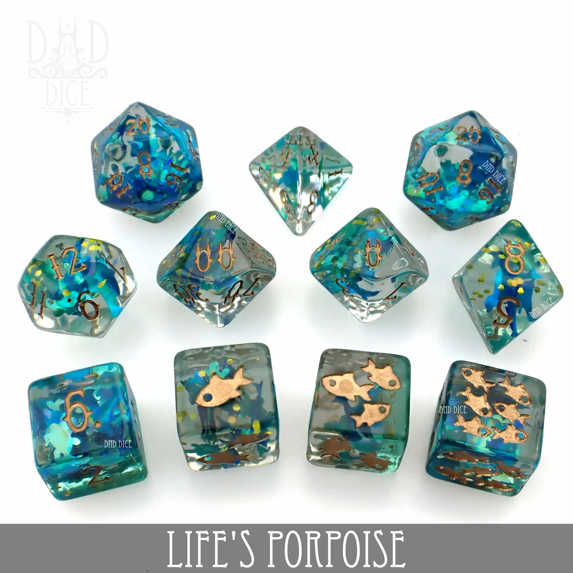 Life's Porpoise 11 Dice Set - Image 5