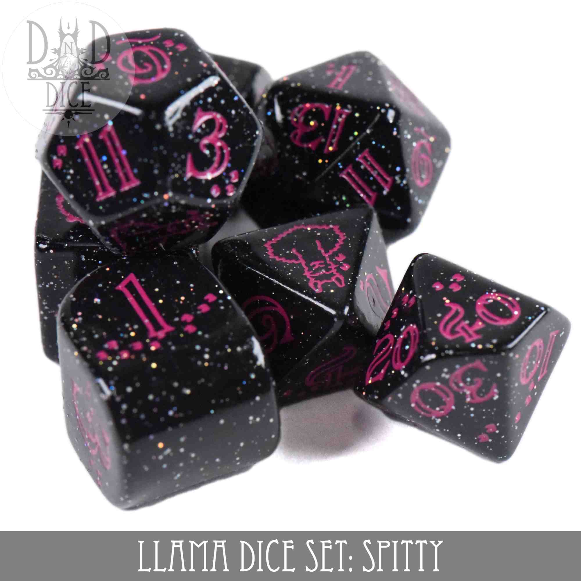 Llama Dice Set: Spitty - Image 2