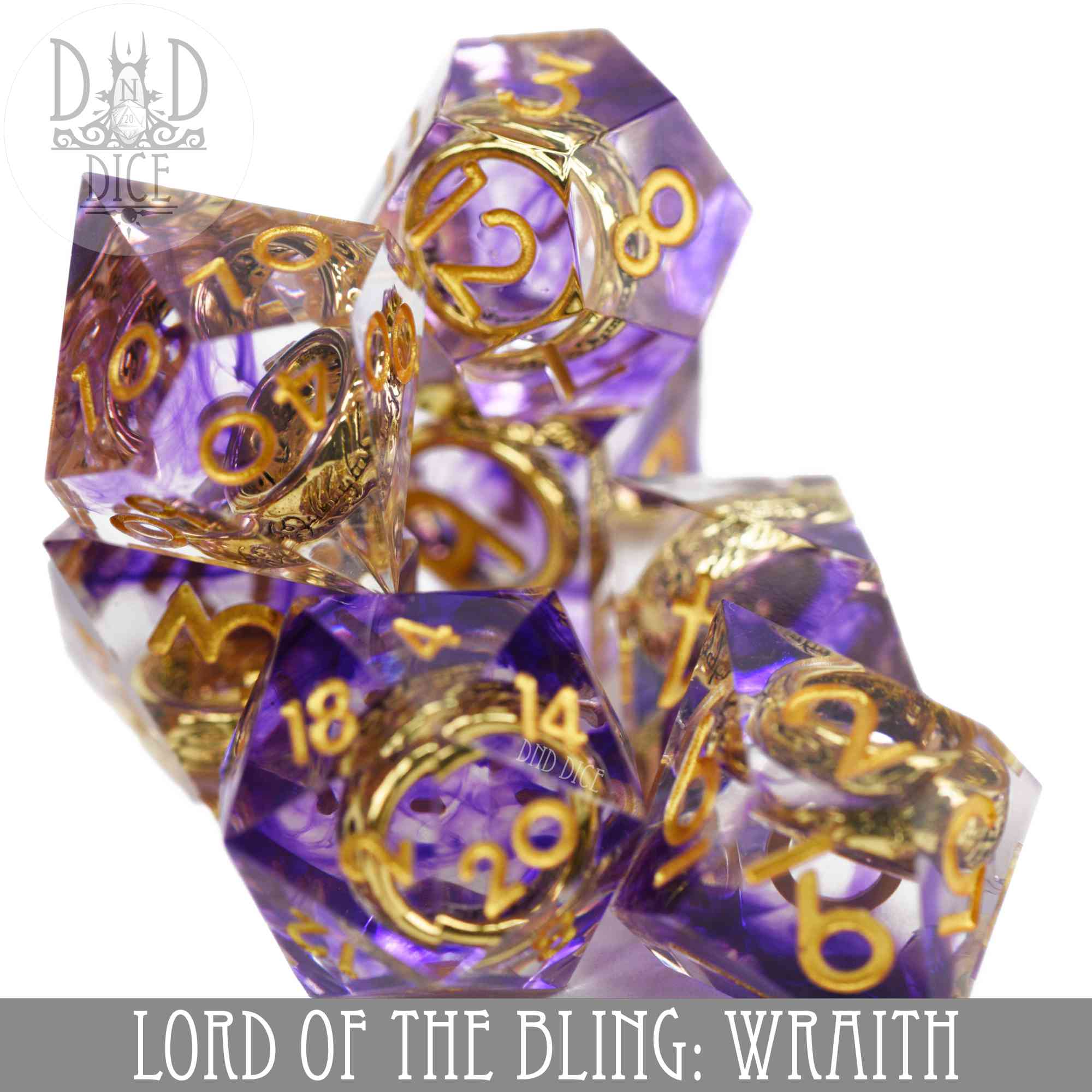 Lord of the Bling: Wraith Handmade Dice Set - Image 2