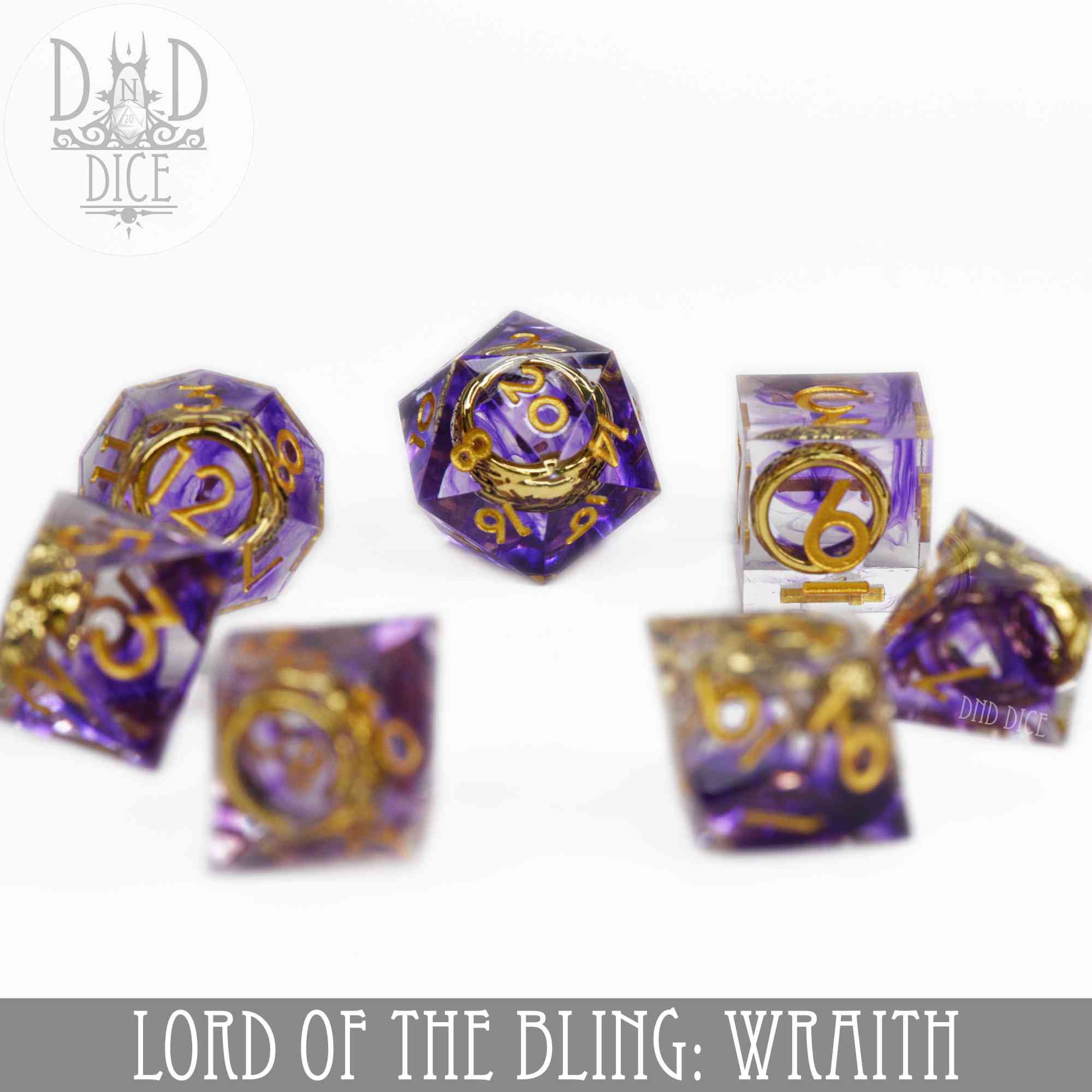 Lord of the Bling: Wraith Handmade Dice Set - Image 3