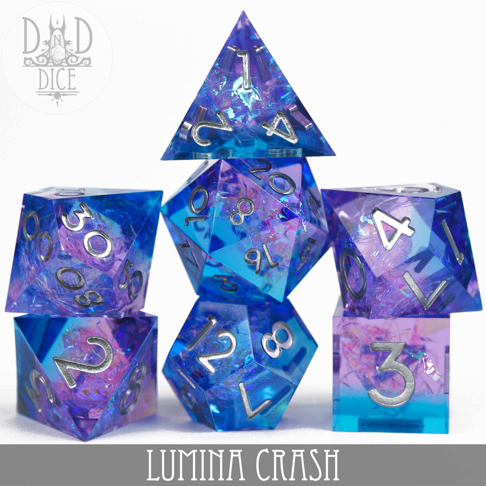 Lumina Crash Handmade Dice Set - Image 2