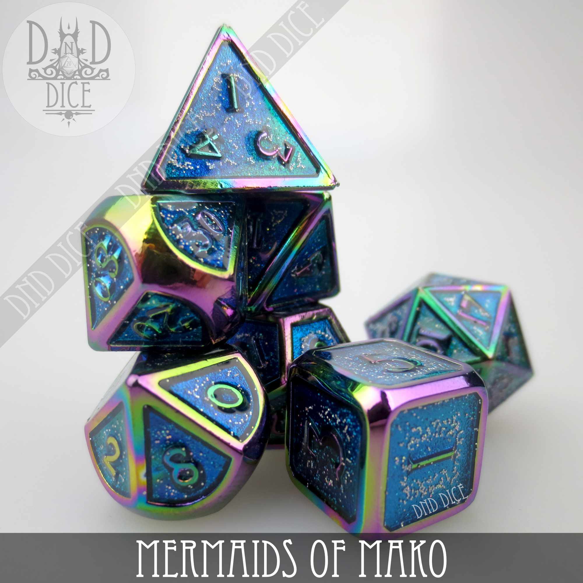Mermaids of Mako Metal Dice Set - Image 4