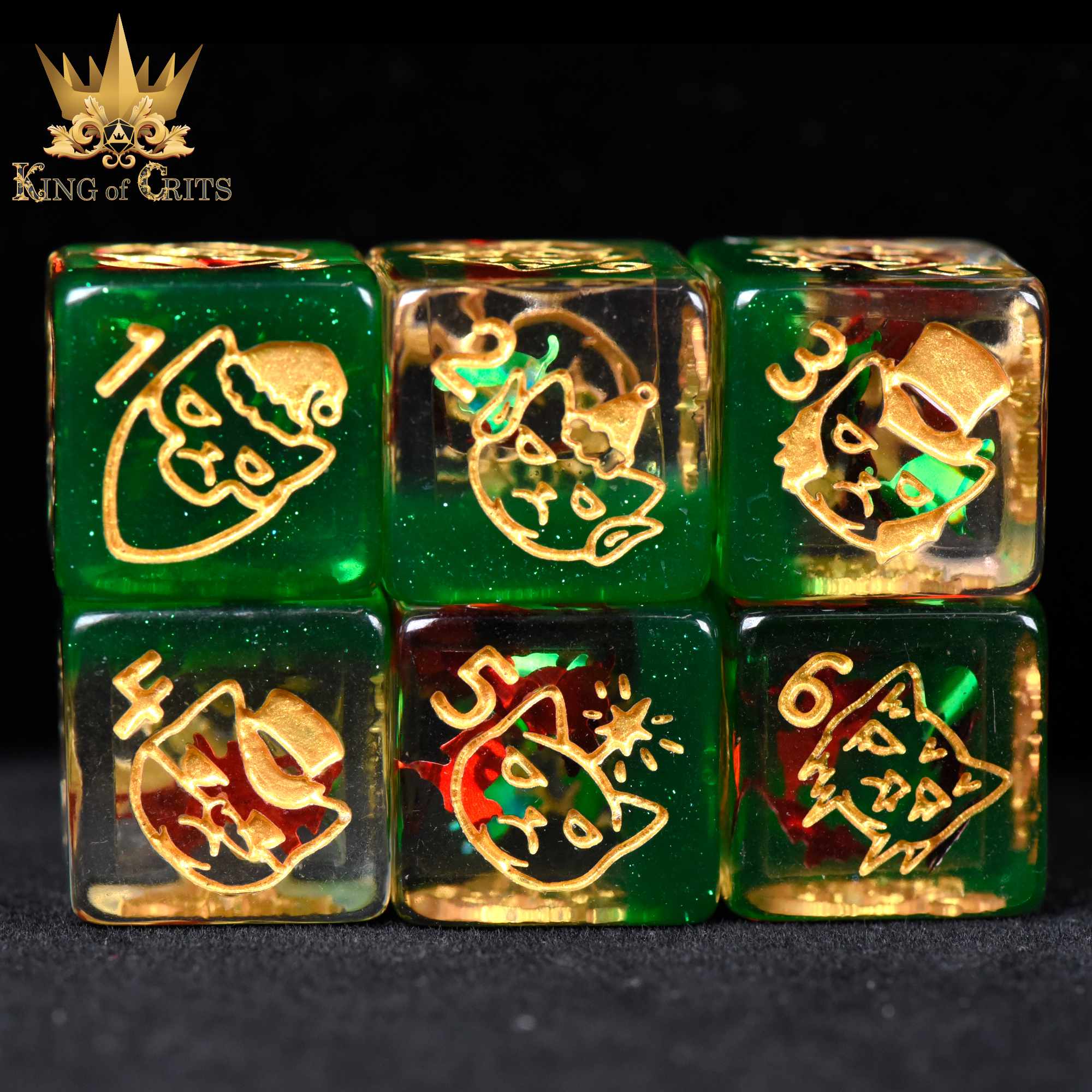Merry Cat-Mas 11 Dice Set - Image 7