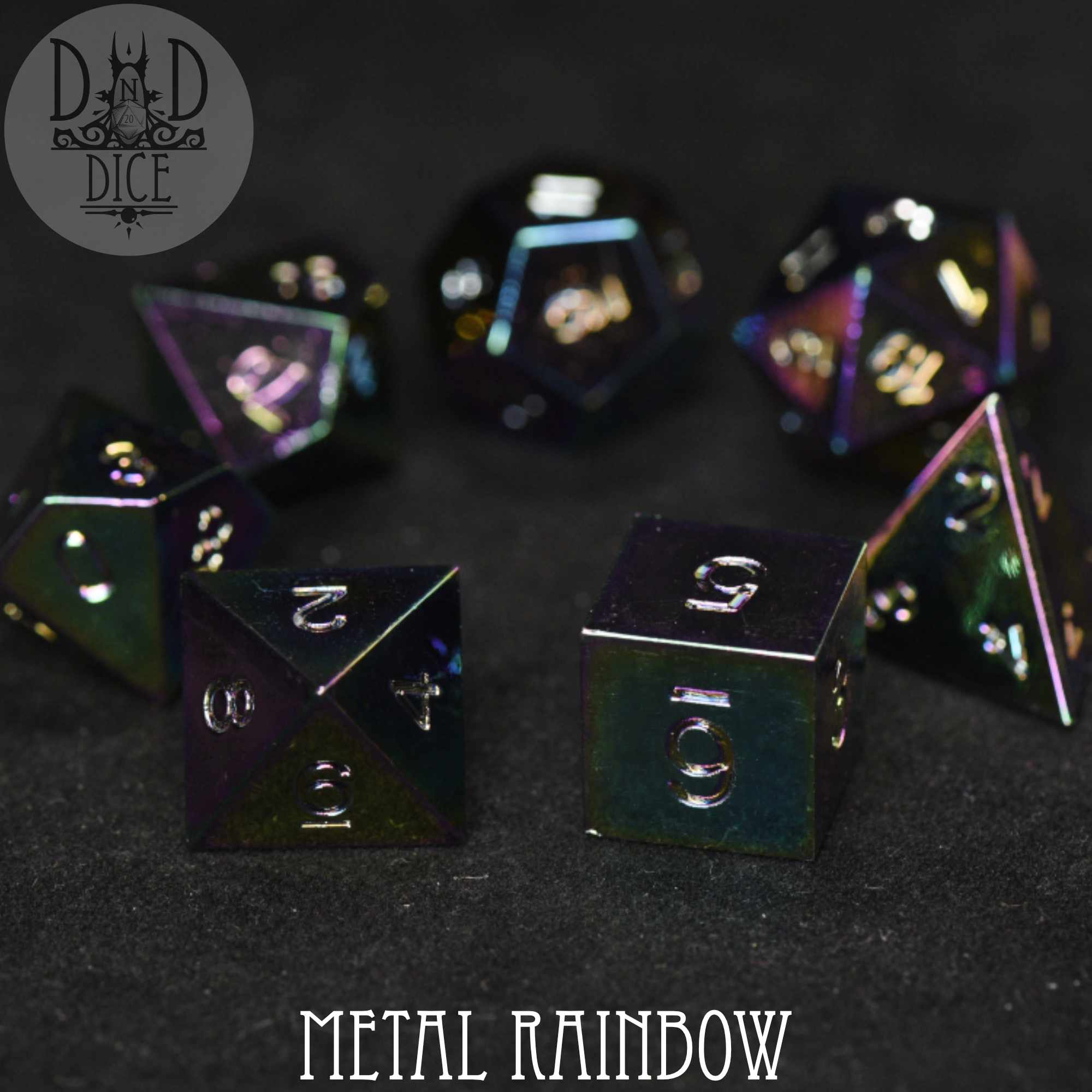 Metal Rainbow Dice Set - Image 4