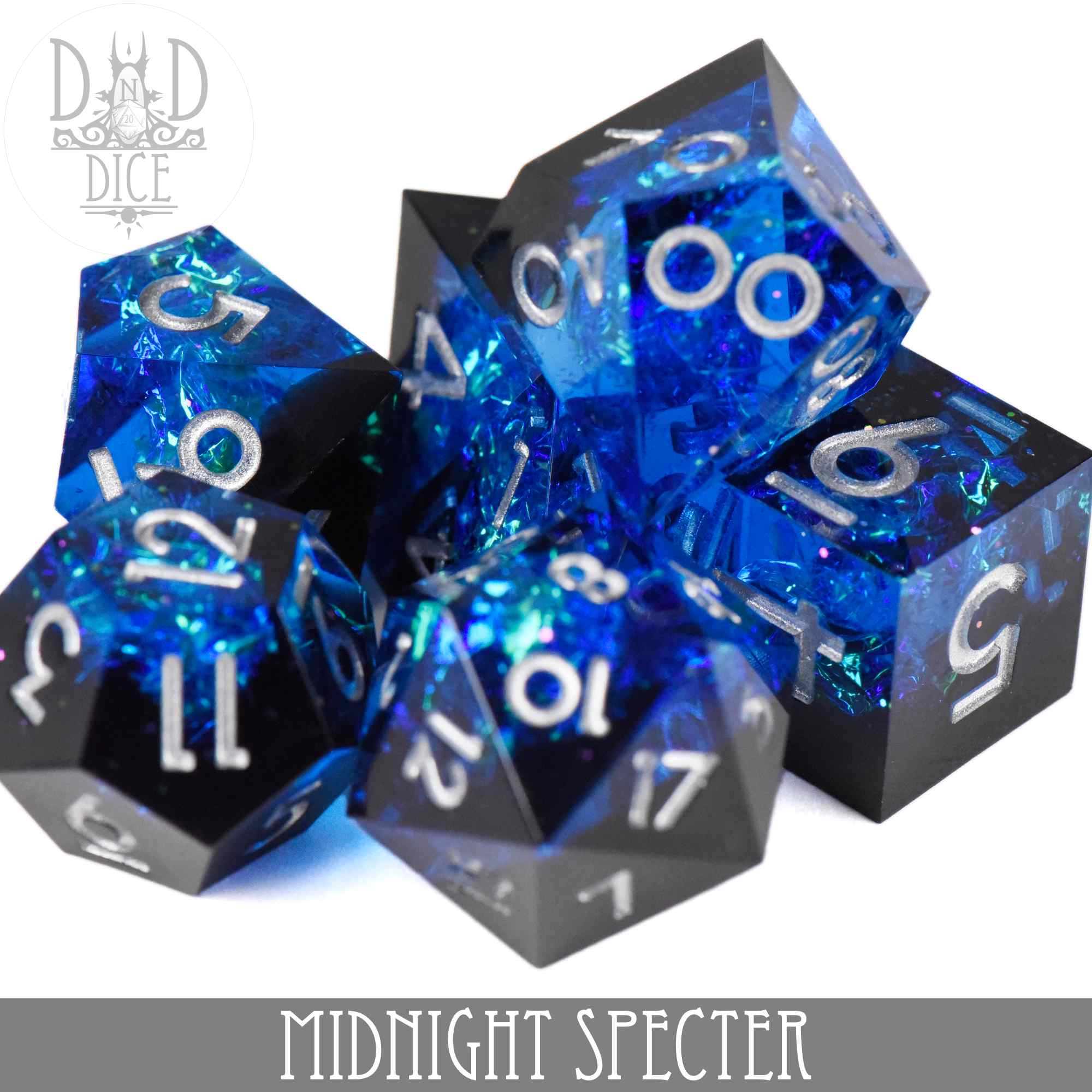 Midnight Specter Handmade Dice Set - Image 2