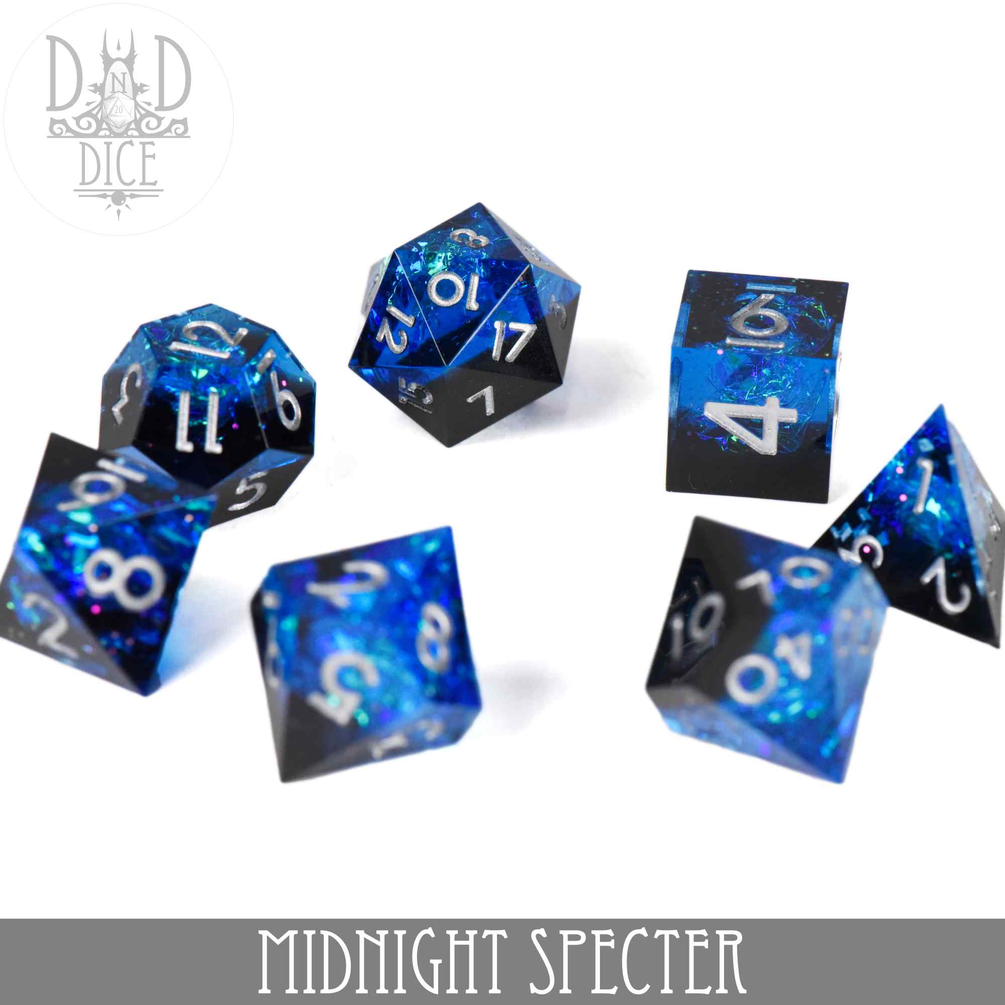 Midnight Specter Handmade Dice Set - Image 3