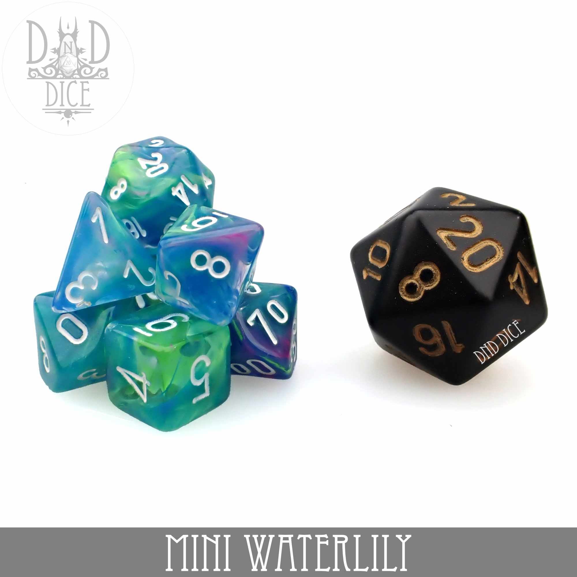 Mini Waterlily Dice Set (10mm) - Image 4