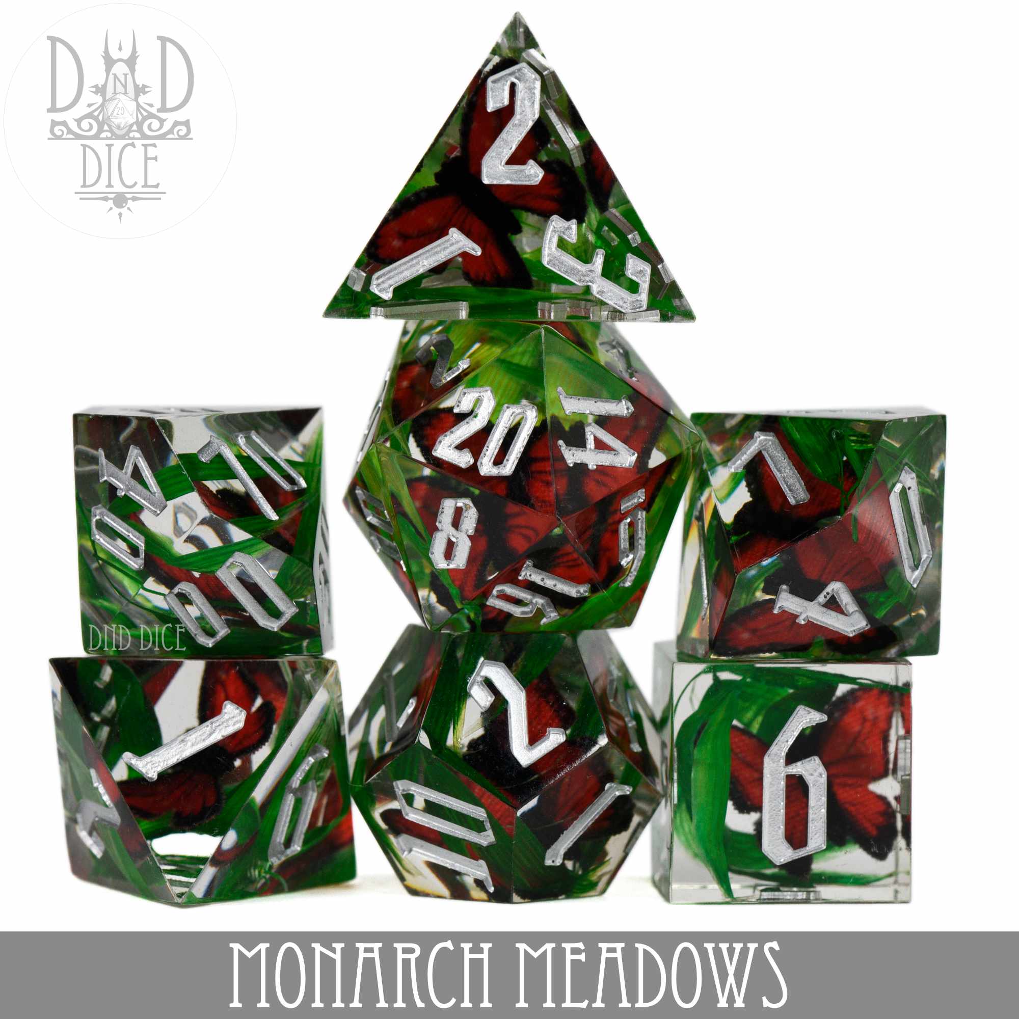 Monarch Meadows Handmade Dice Set - Image 2