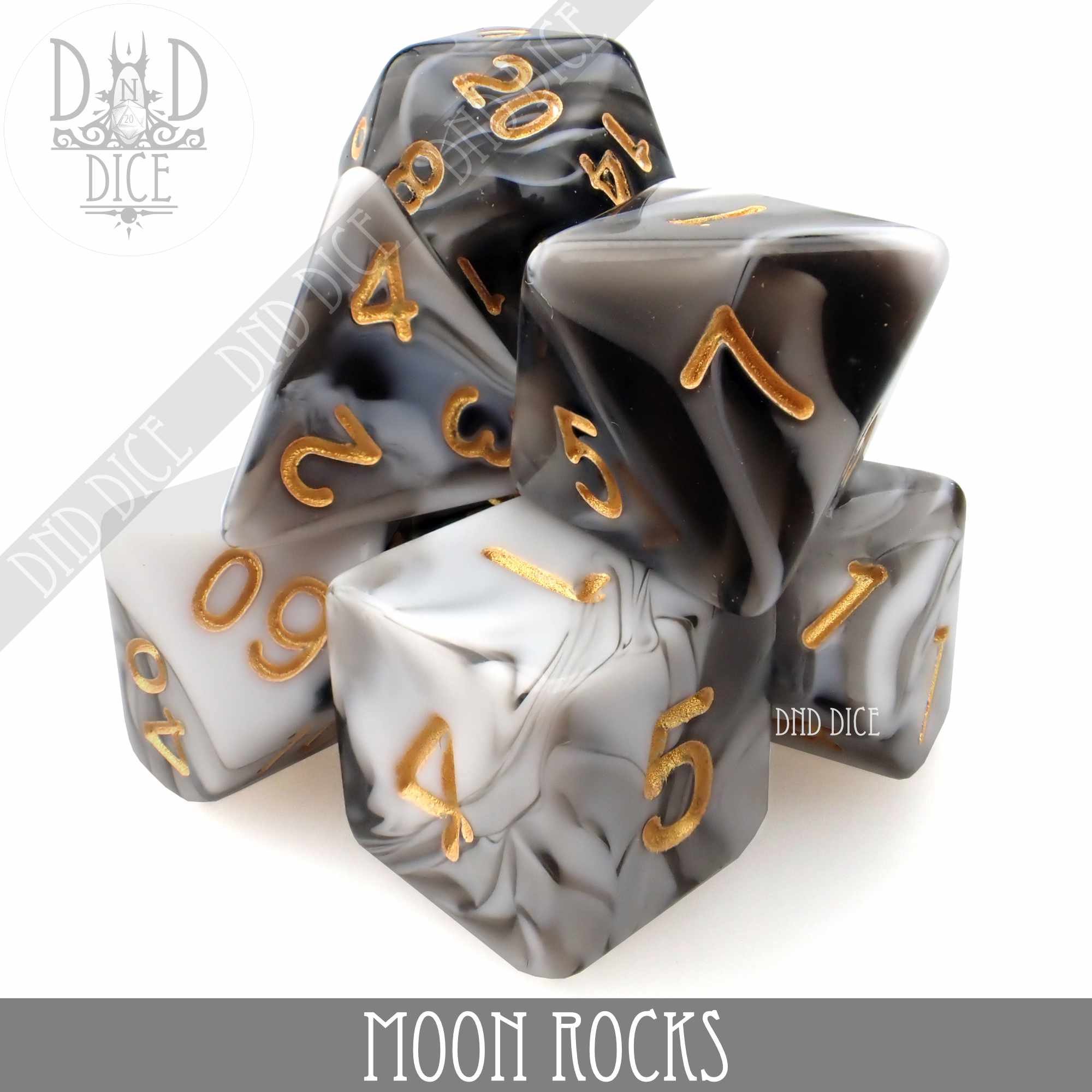 Moon Rocks 7 or 11 Dice Set - Image 4