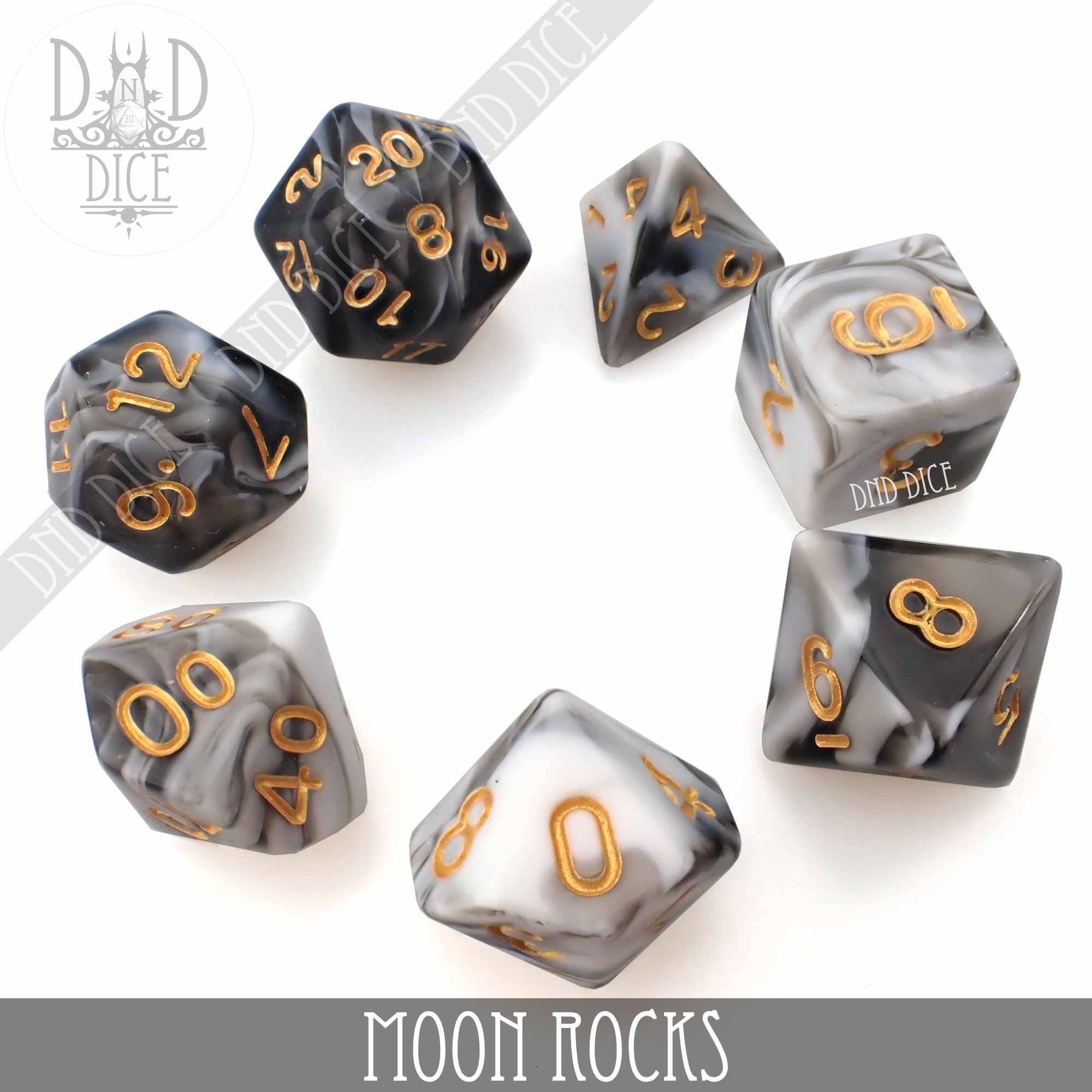 Moon Rocks 7 or 11 Dice Set - Image 5