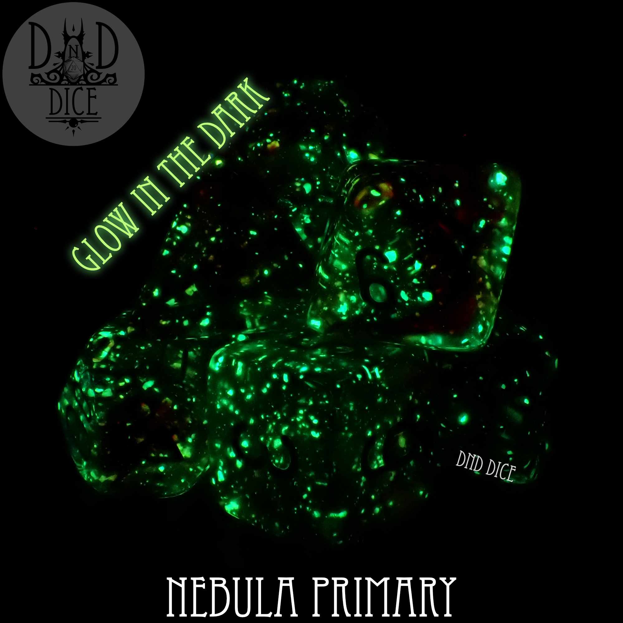 Nebula Primary 7 or 11 Dice Set (Glow) - Image 6