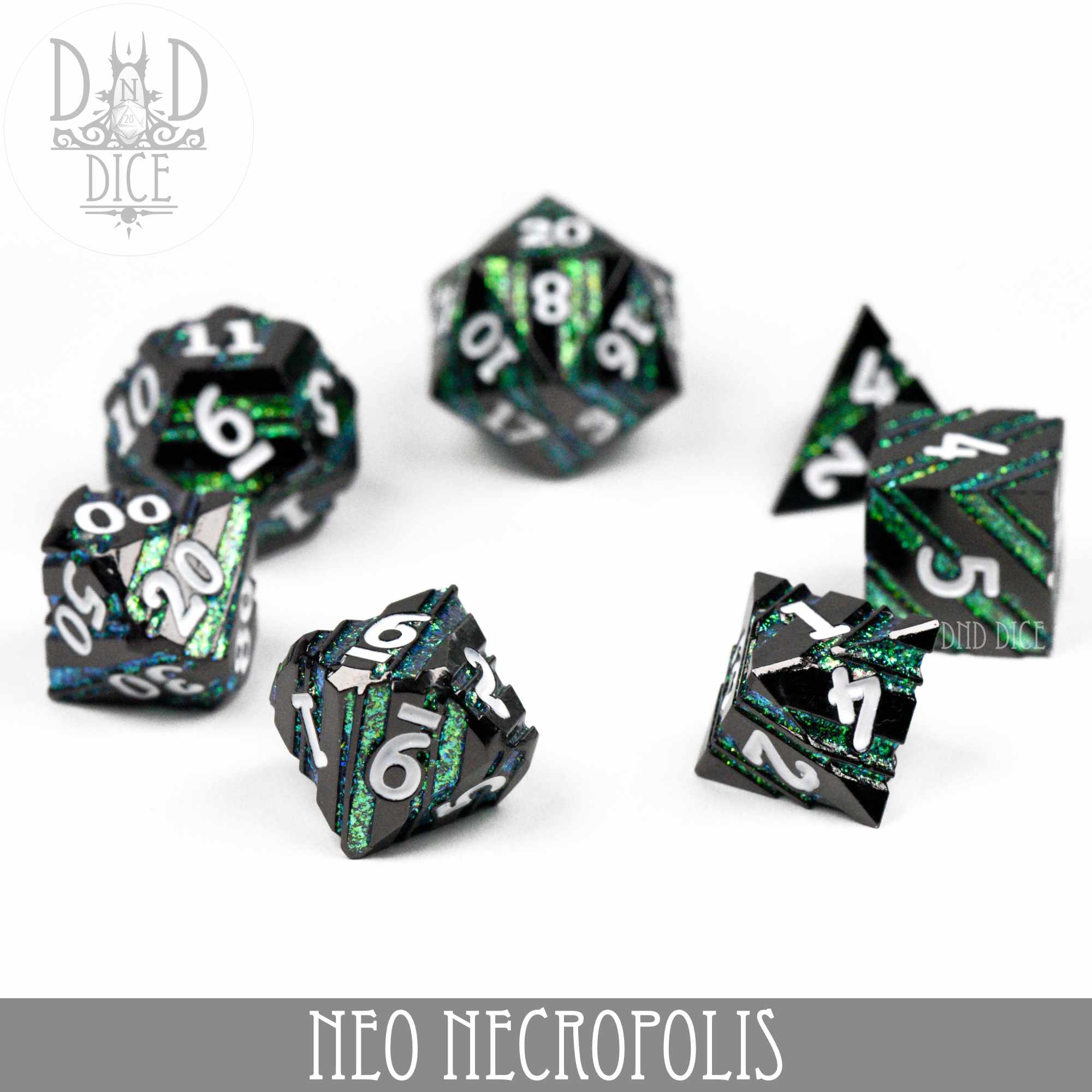 Neo Necropolis Metal Dice Set - Image 3