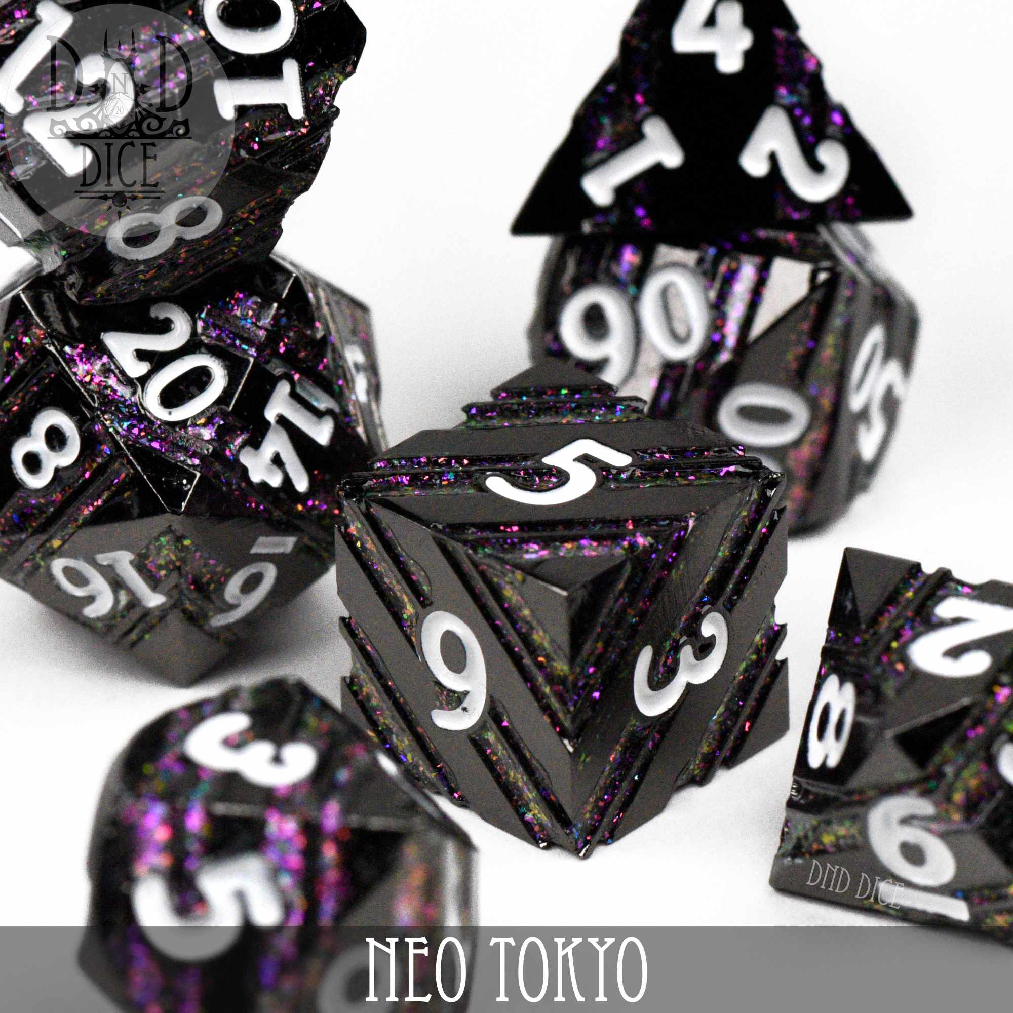 Neo Tokyo Metal Dice Set - Image 2