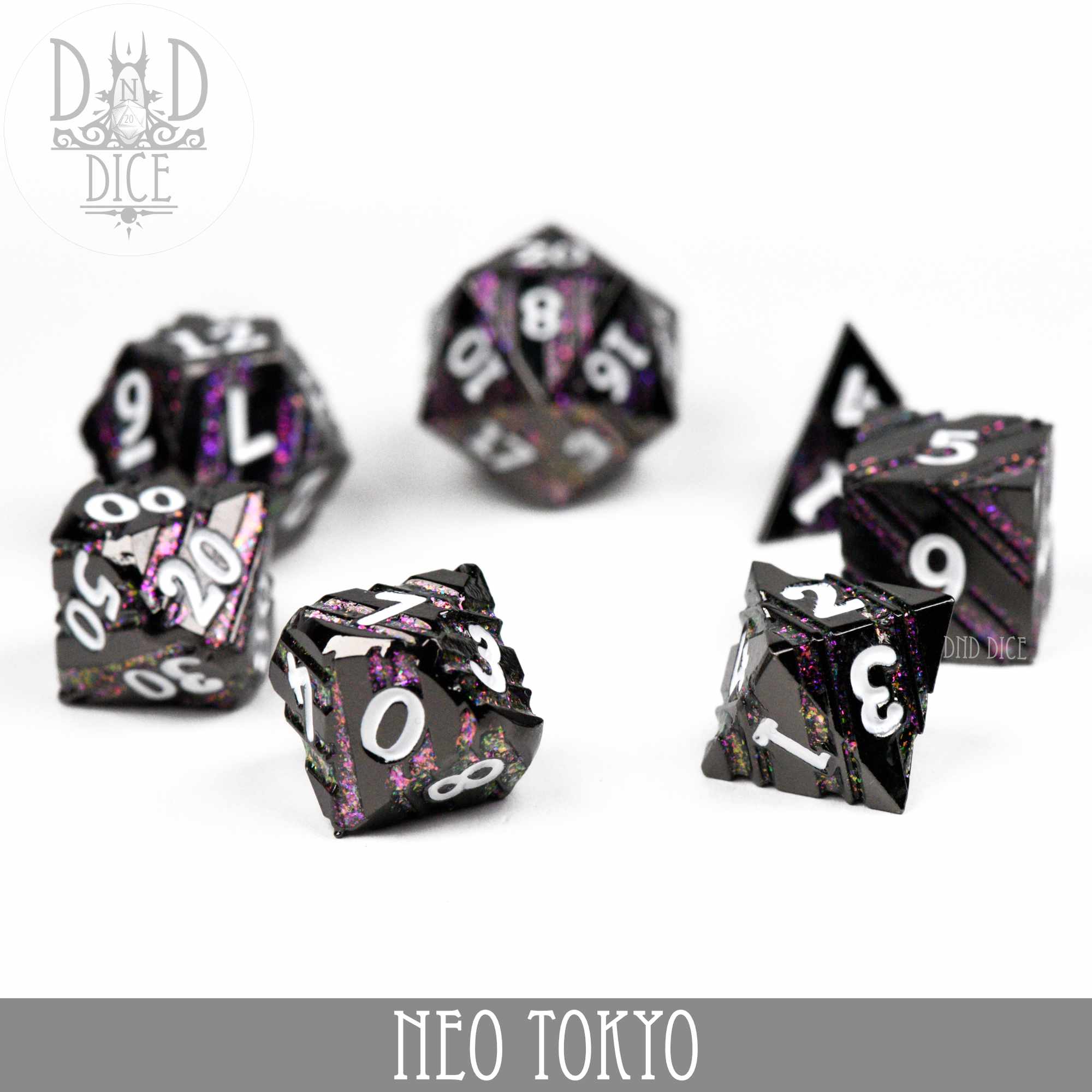 Neo Tokyo Metal Dice Set - Image 3