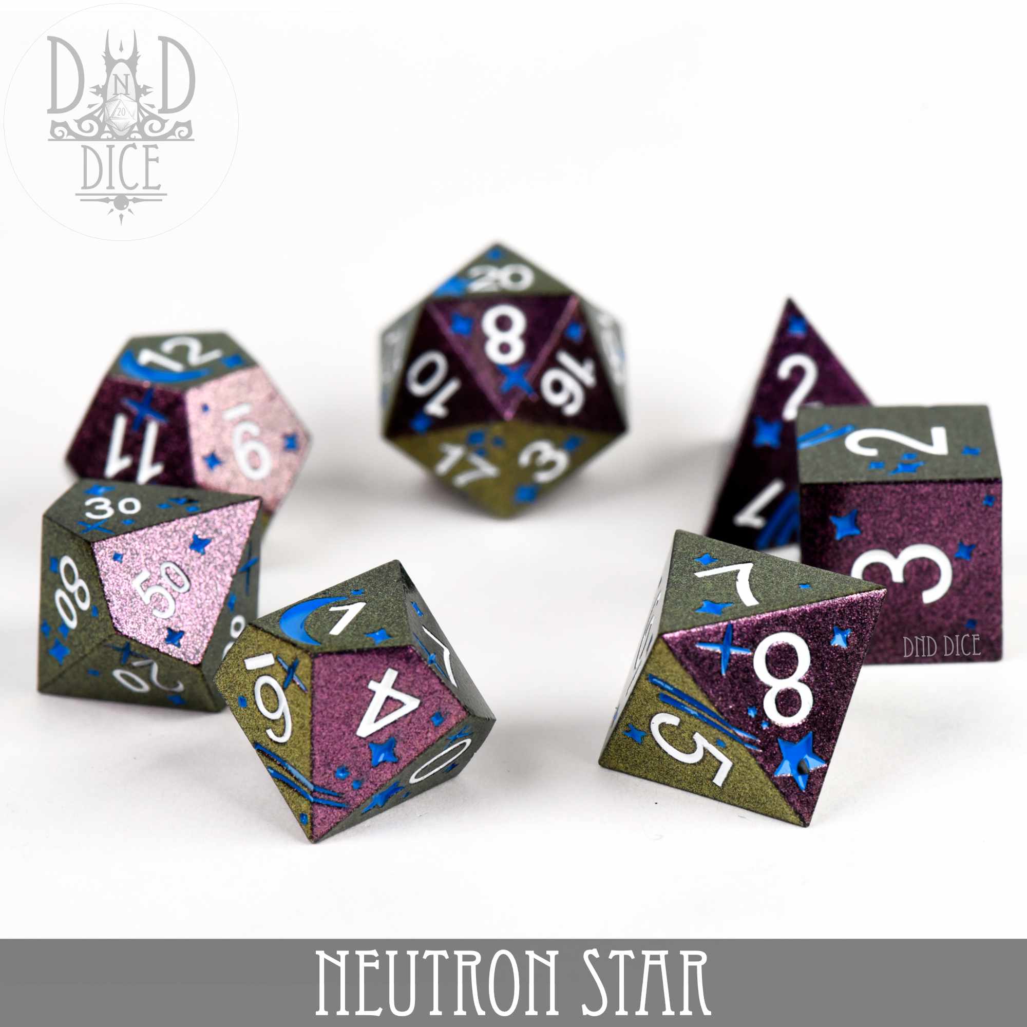 Neutron Star Metal Dice Set - Image 3