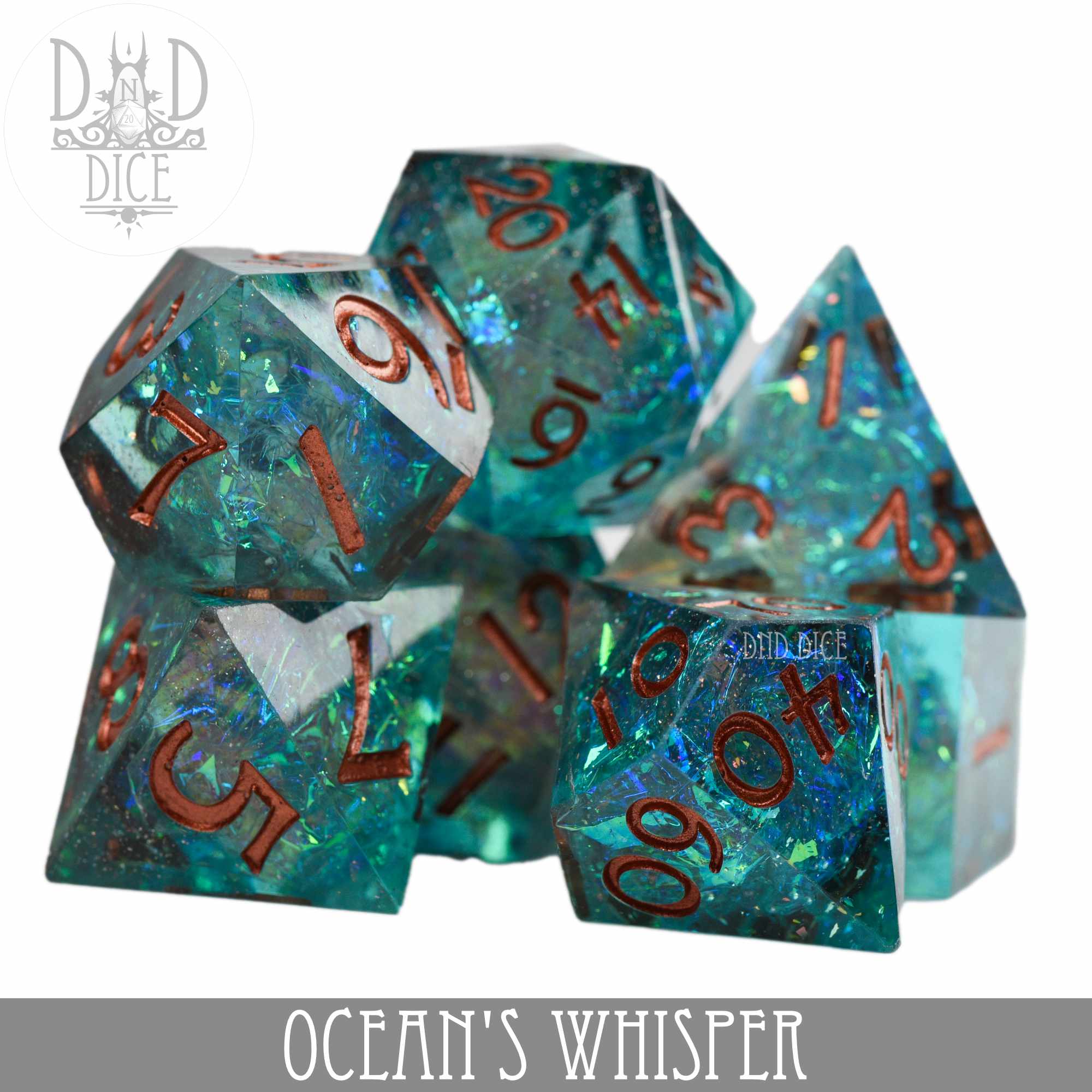 Ocean's Whisper Handmade Dice Set - Image 2
