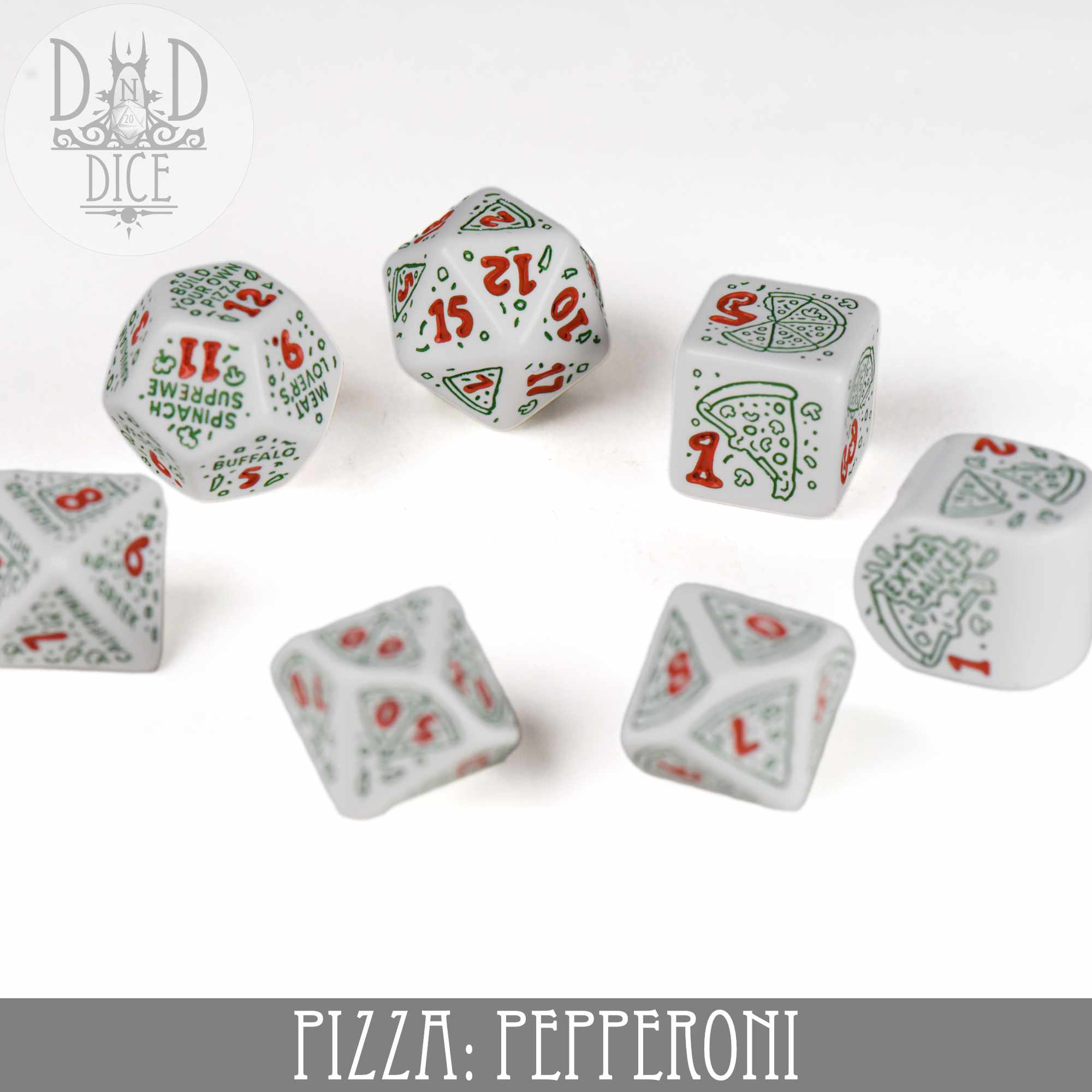 Pizza Pepperoni Dice Set - Image 3