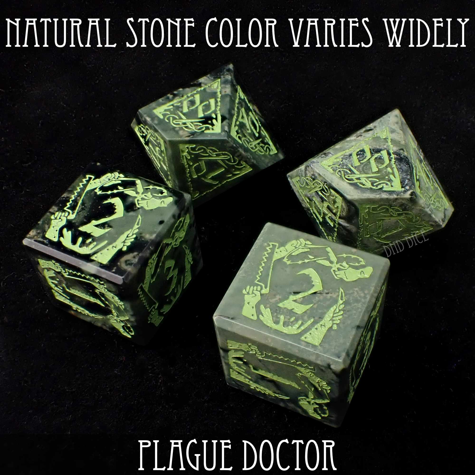 Plague Doctor Gemstone Dice Set (Gift Box) - Image 10