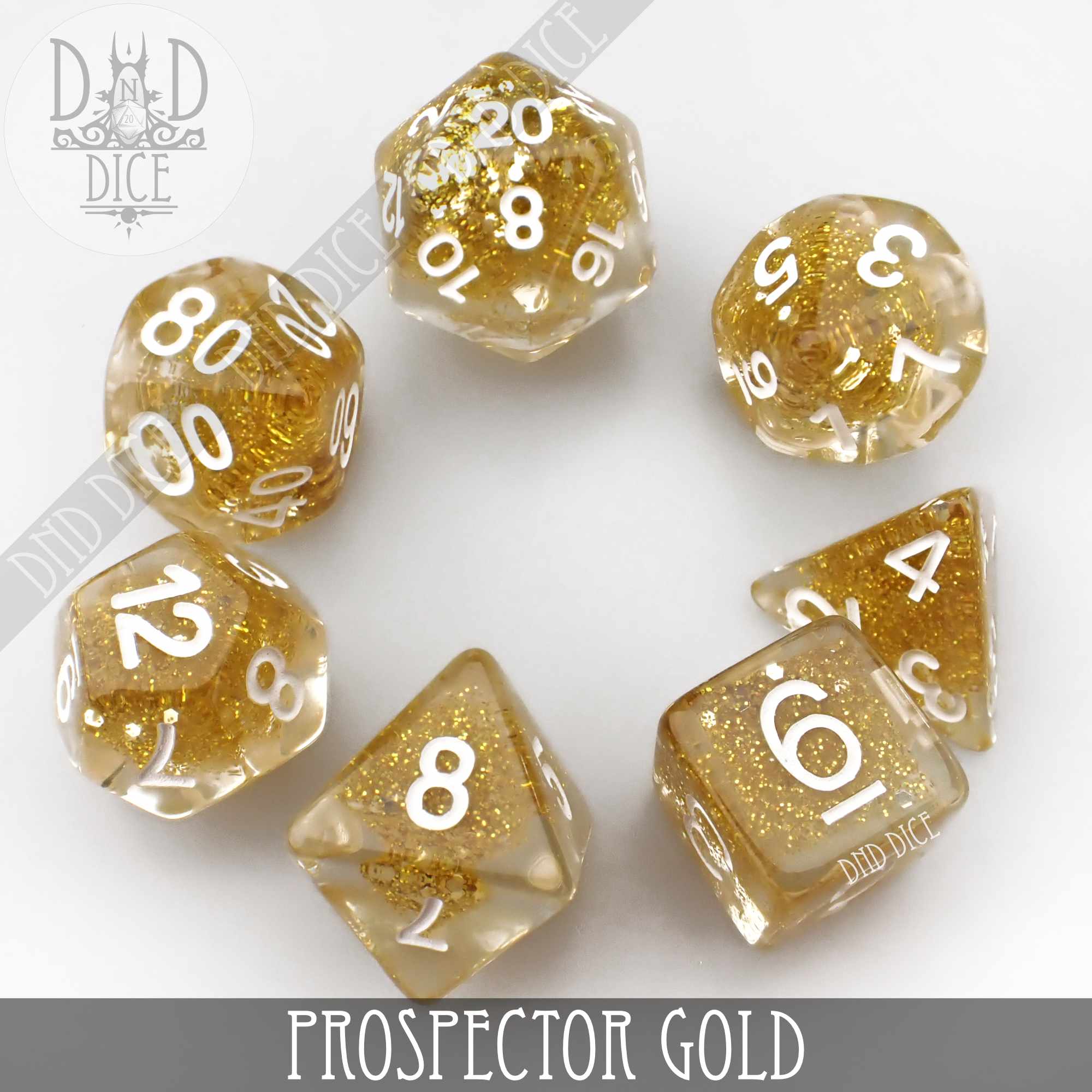 Prospector Gold Dice Set - Image 3