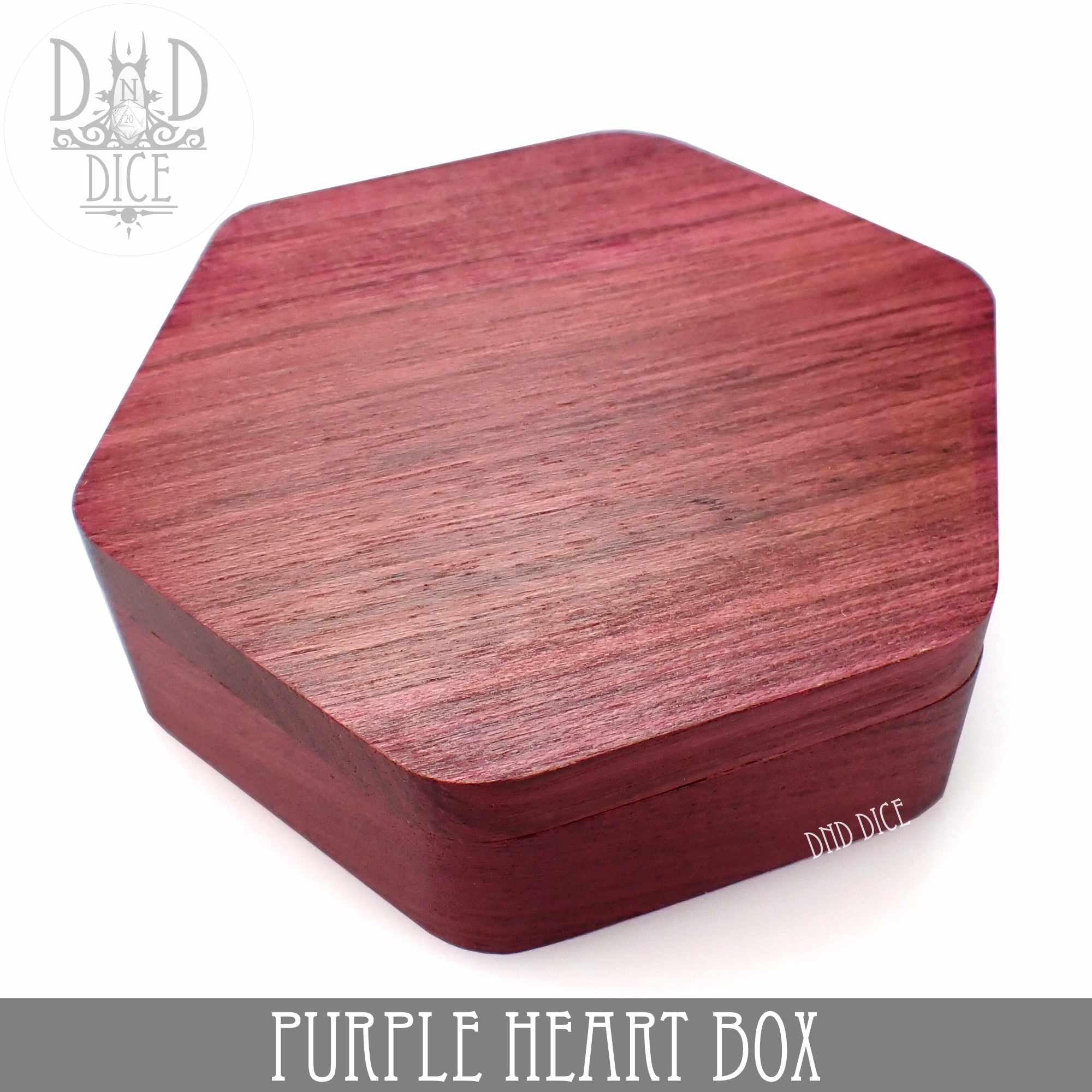 Purple Heart Wood Dice Box - Image 3