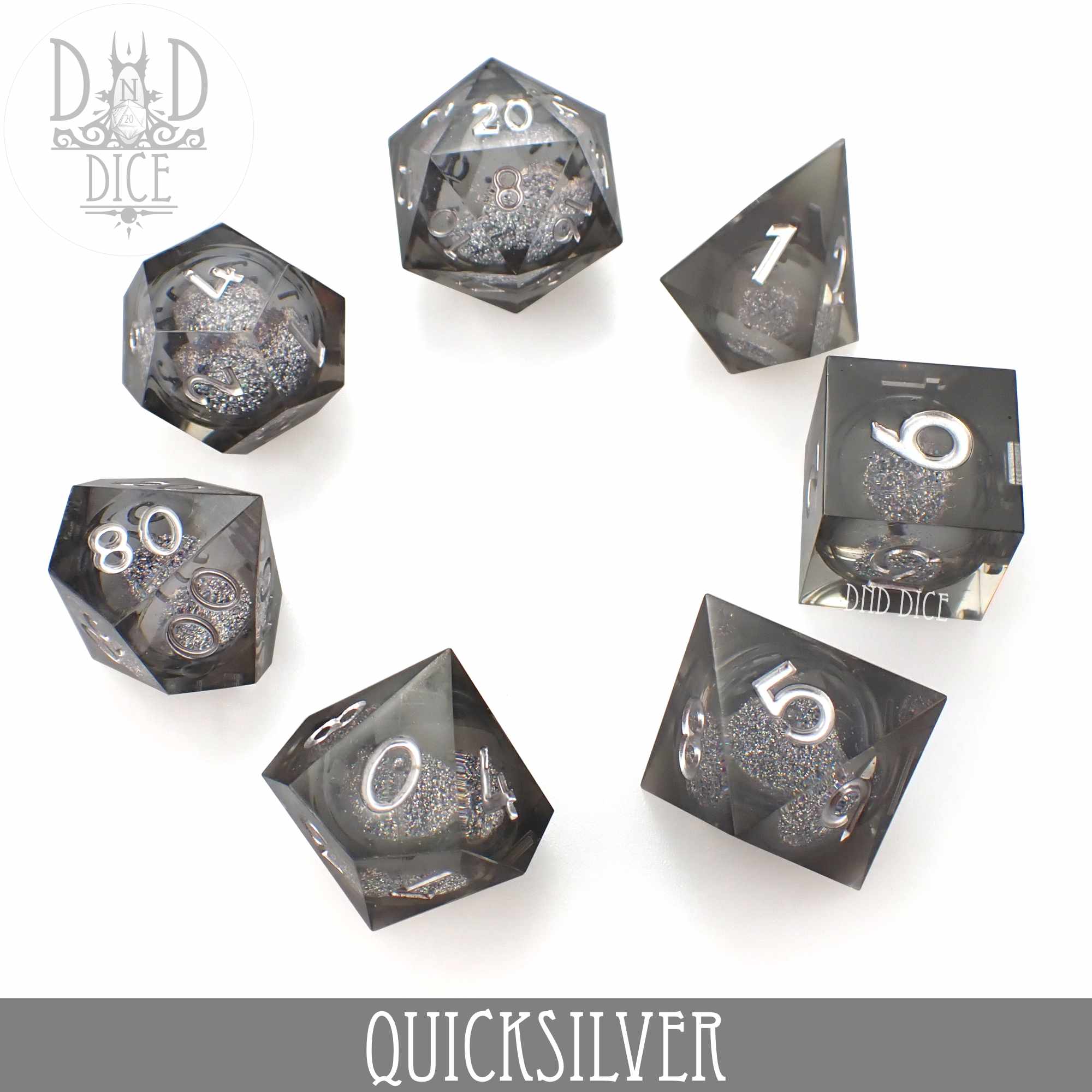 Quicksilver Liquid Core Dice Set - Image 3