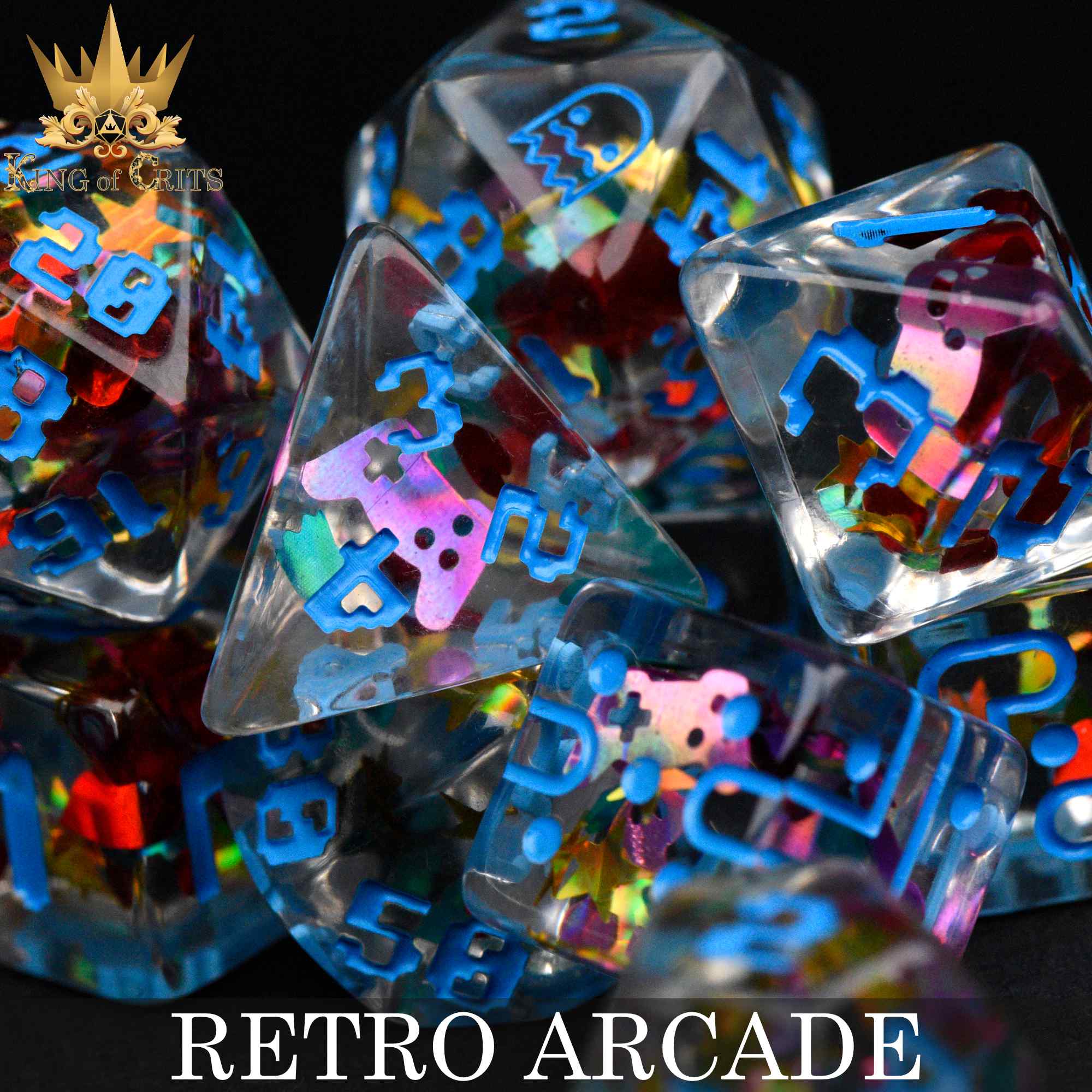 Retro Arcade 11 Dice Set - Image 3