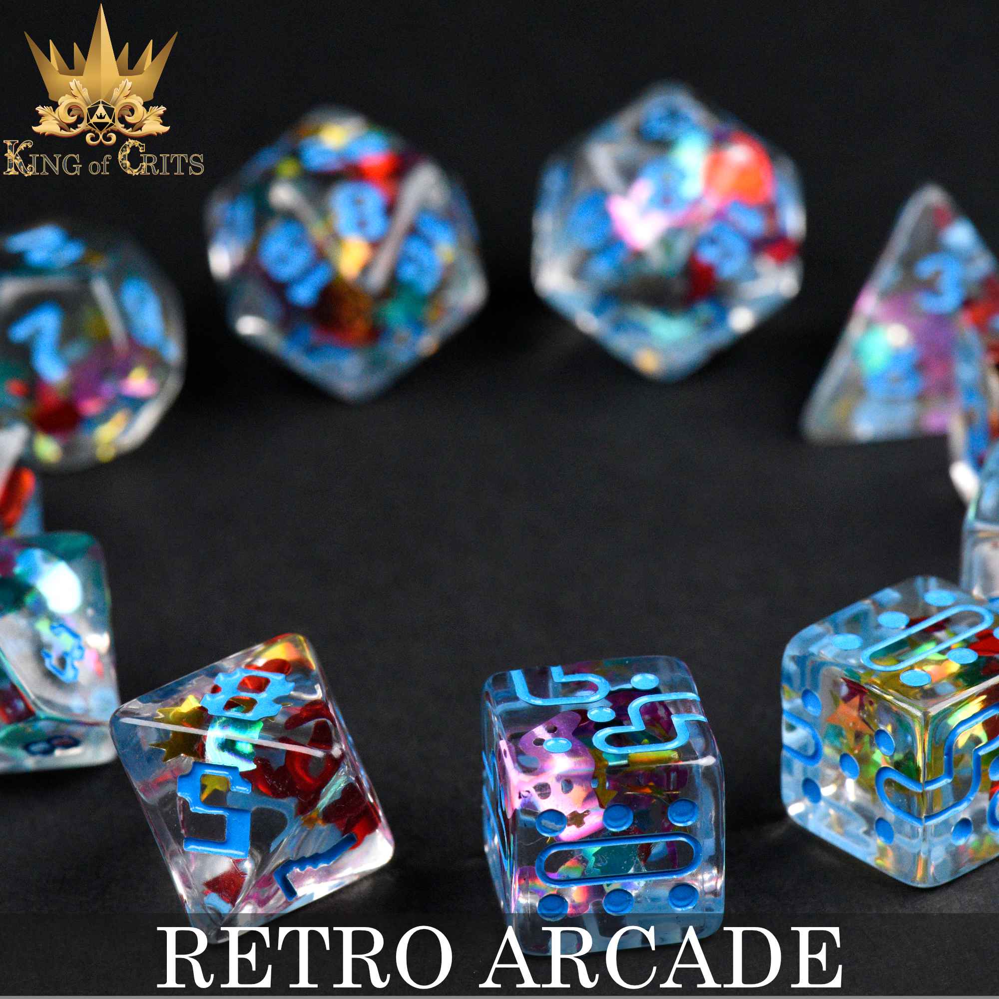 Retro Arcade 11 Dice Set - Image 4