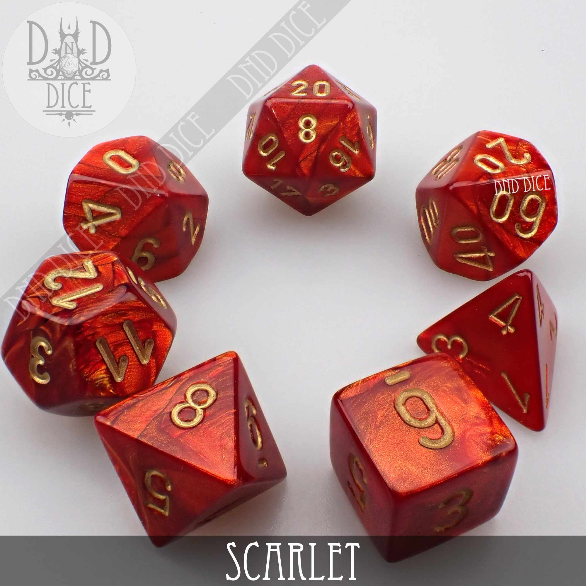 Scarab Scarlet Dice Set - Image 3