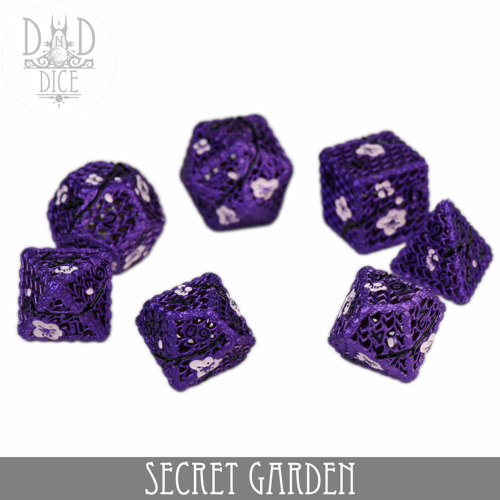 Secret Garden Metal Dice Set (Gift Box) - Image 3
