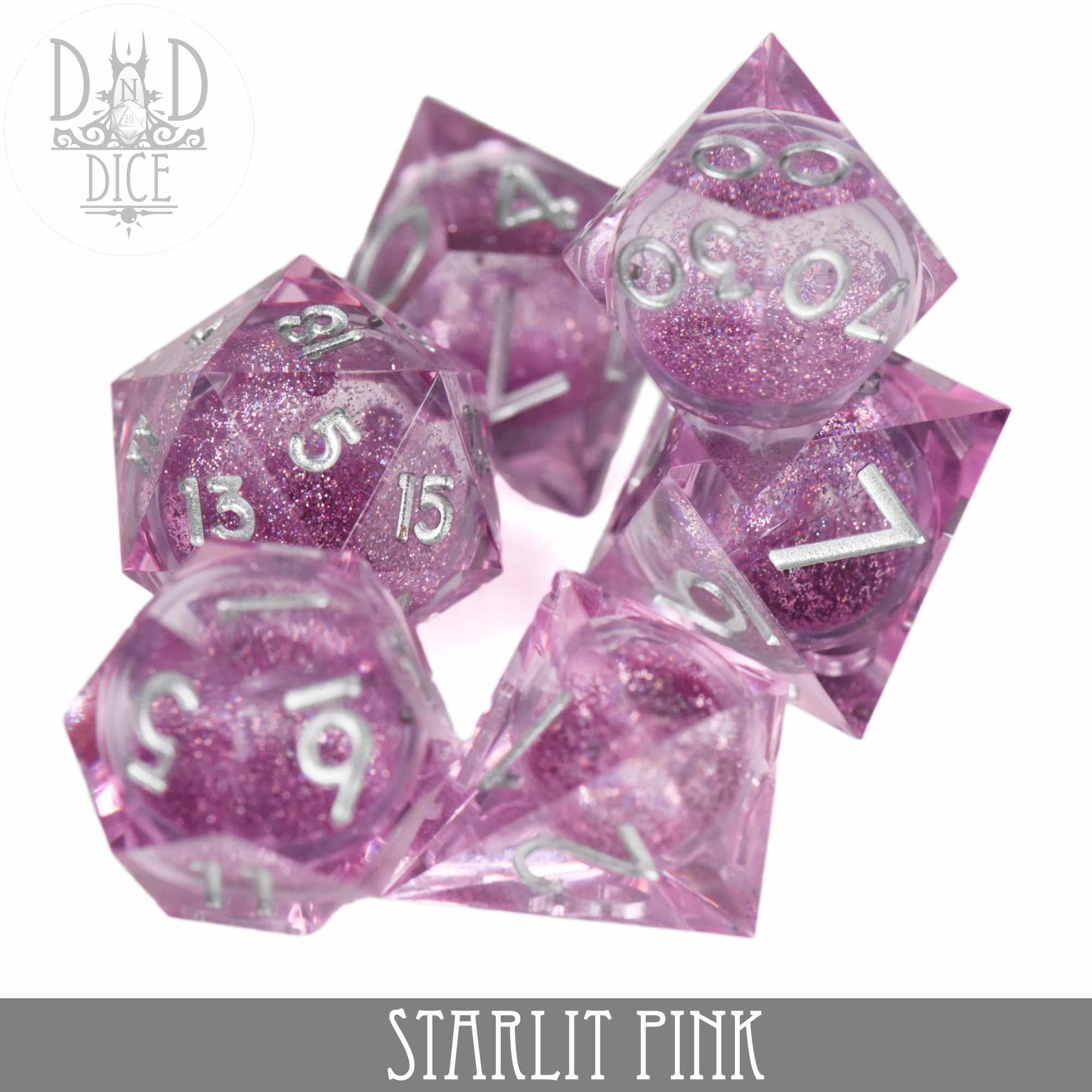 Starlit Pink Liquidcore Dice Set - Image 2