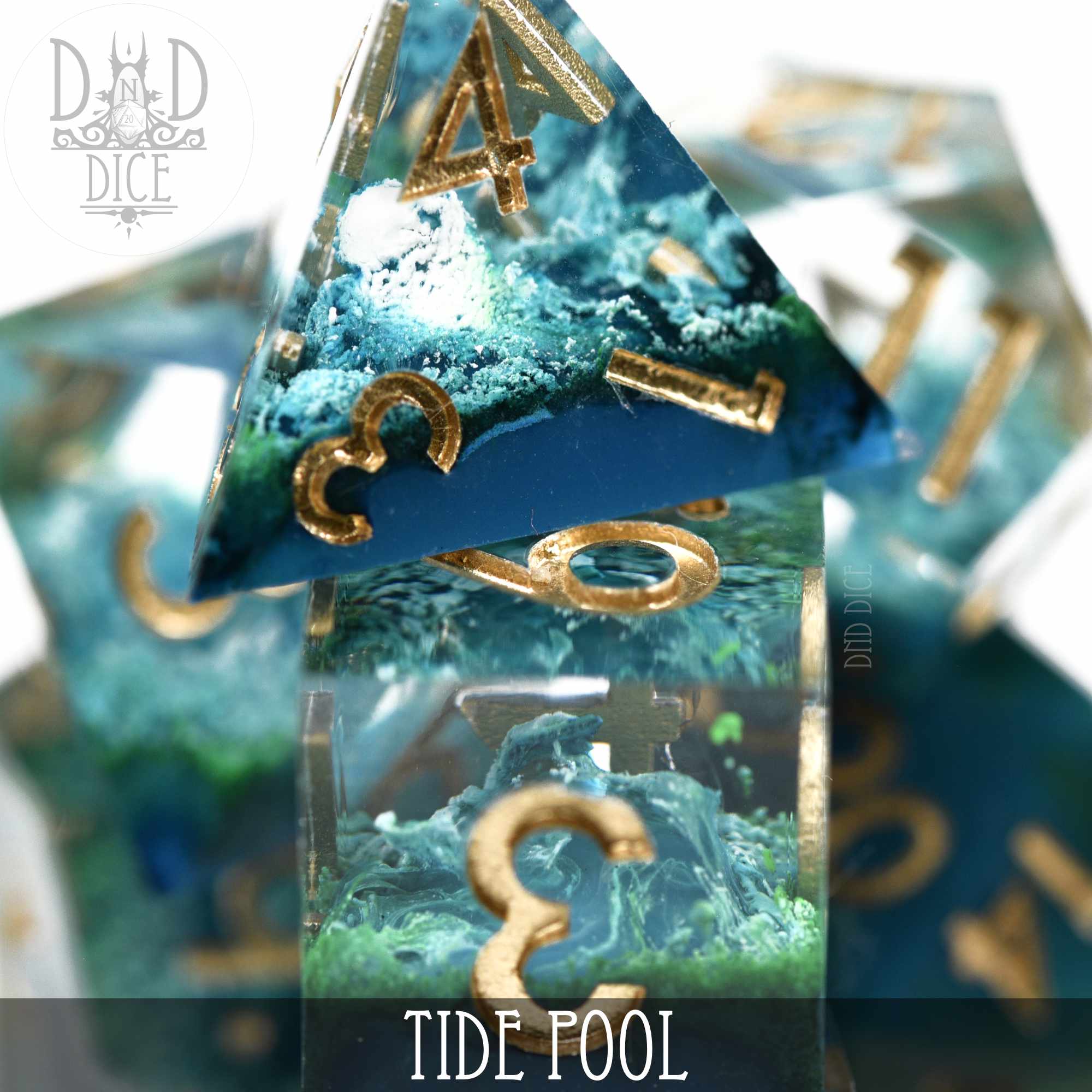 Tide Pool Handmade Dice Set - Image 2