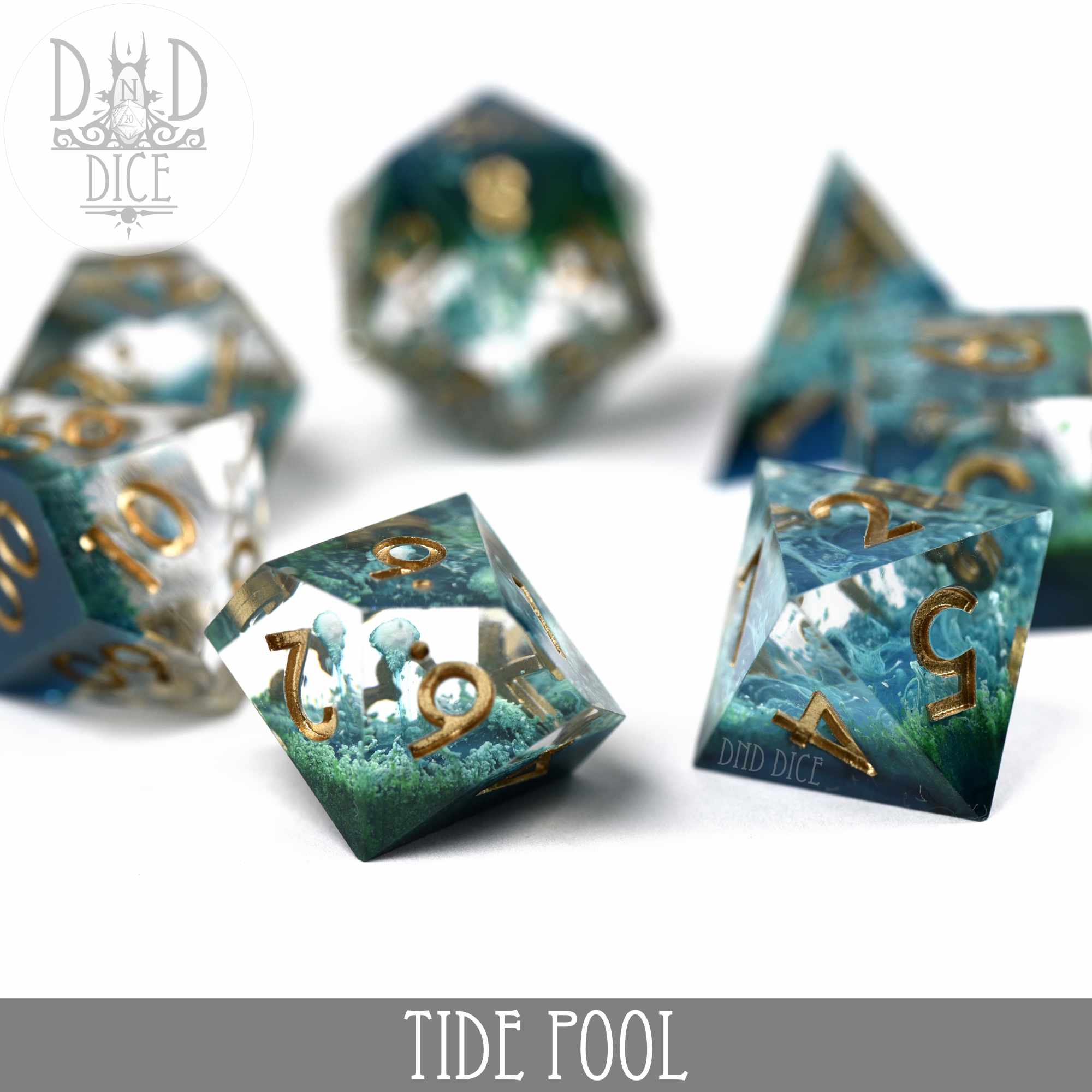 Tide Pool Handmade Dice Set - Image 3