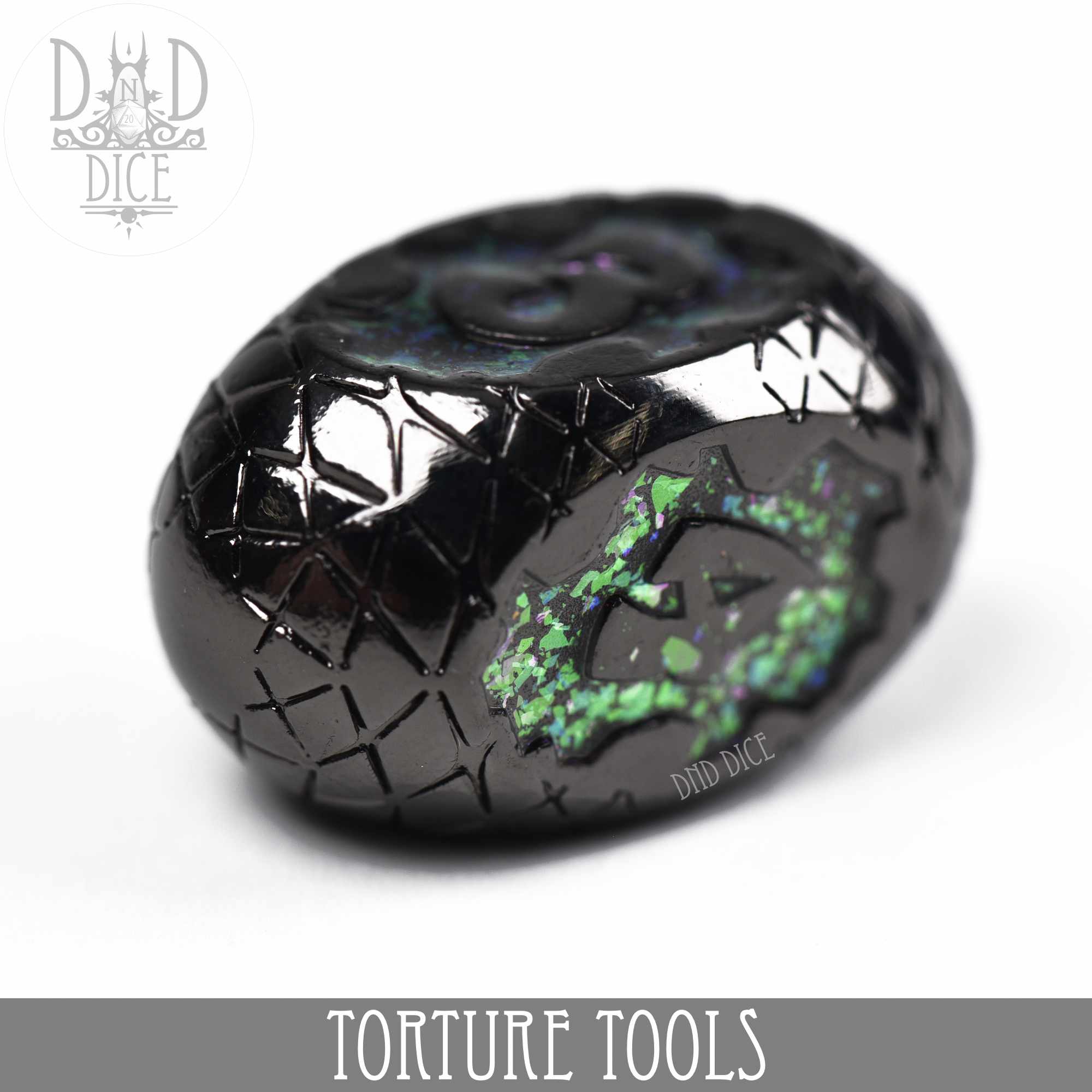 Torture Tools Blue - Metal Dice Set - Image 3