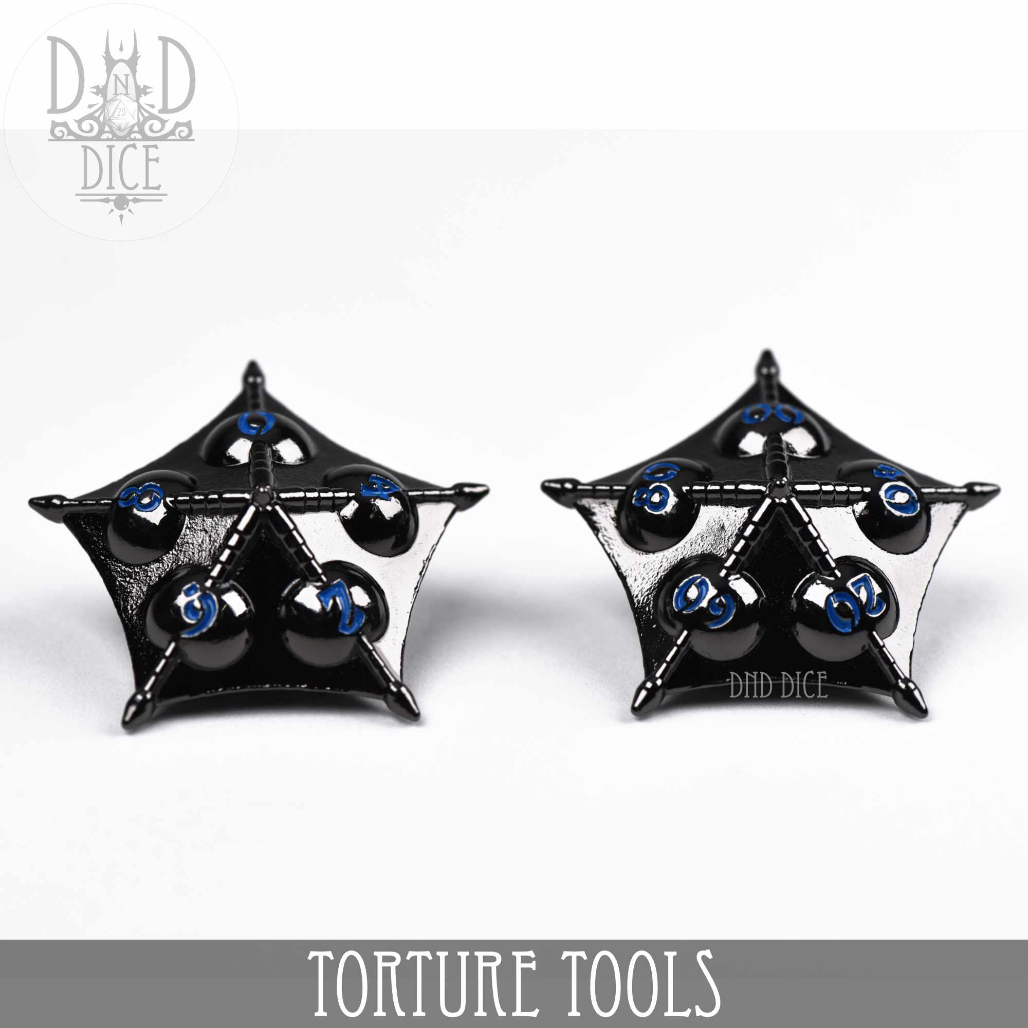 Torture Tools Blue - Metal Dice Set - Image 6