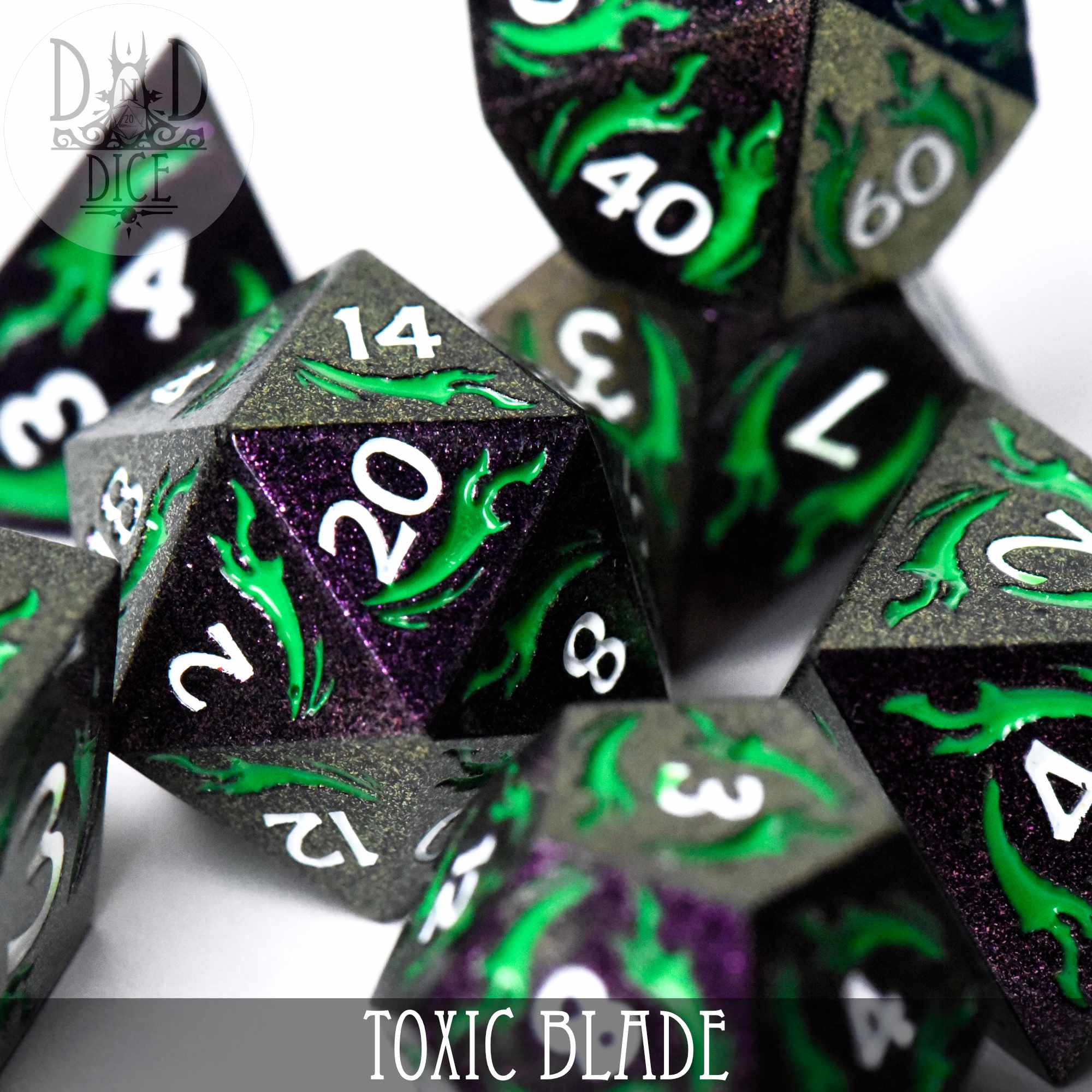 Toxic Blade Metal Dice Set - Image 2