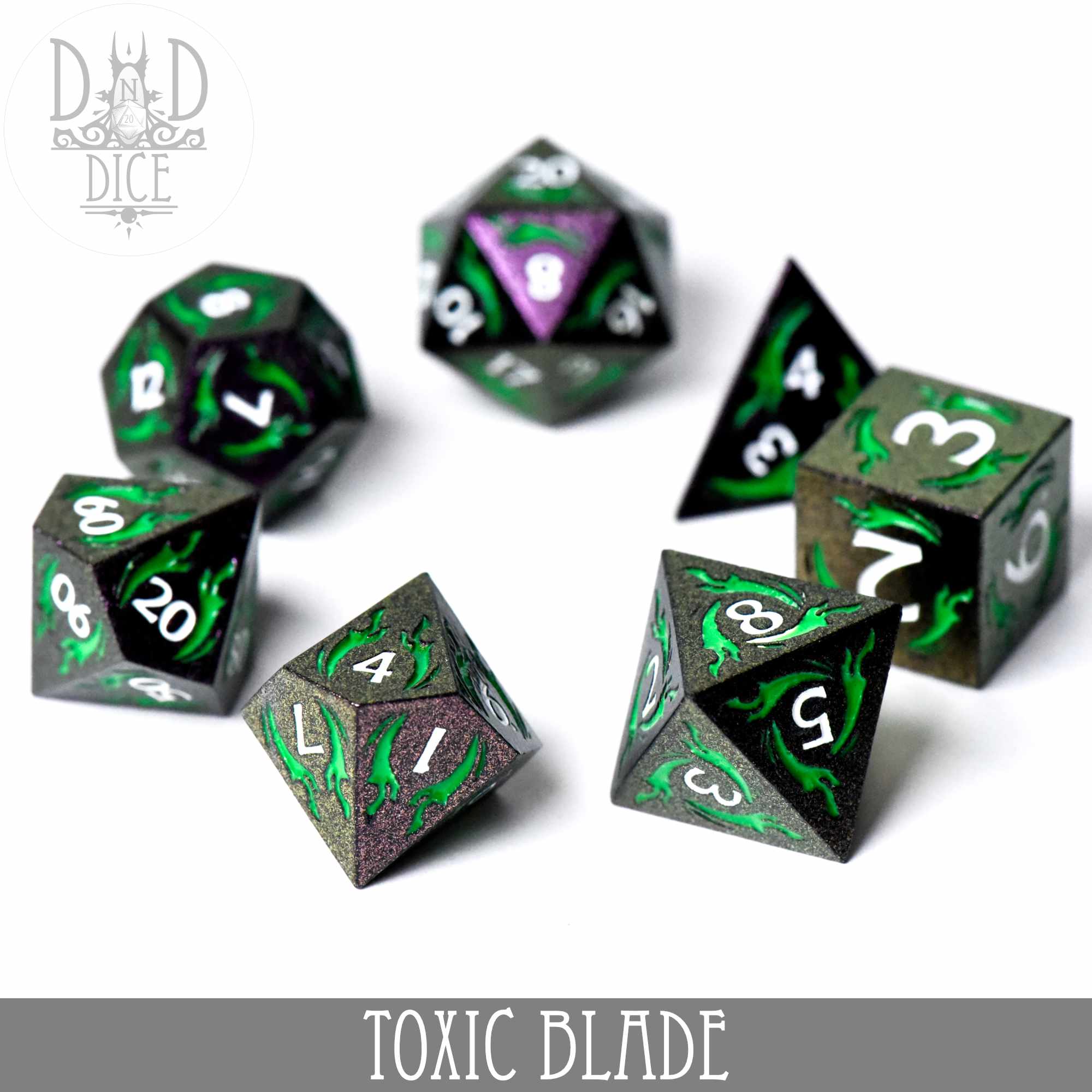 Toxic Blade Metal Dice Set - Image 3