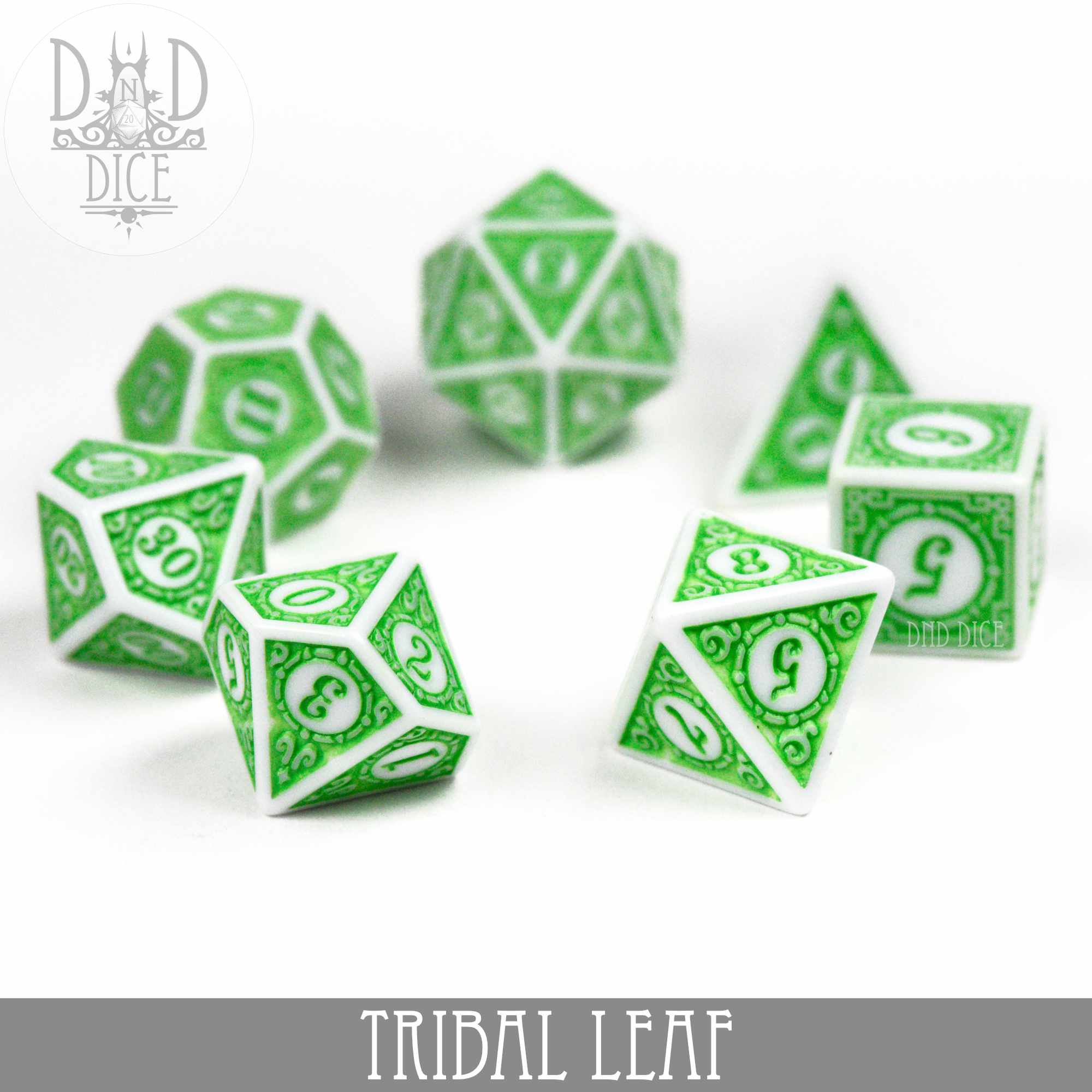 Tribal Leaf Dice Set - Image 3