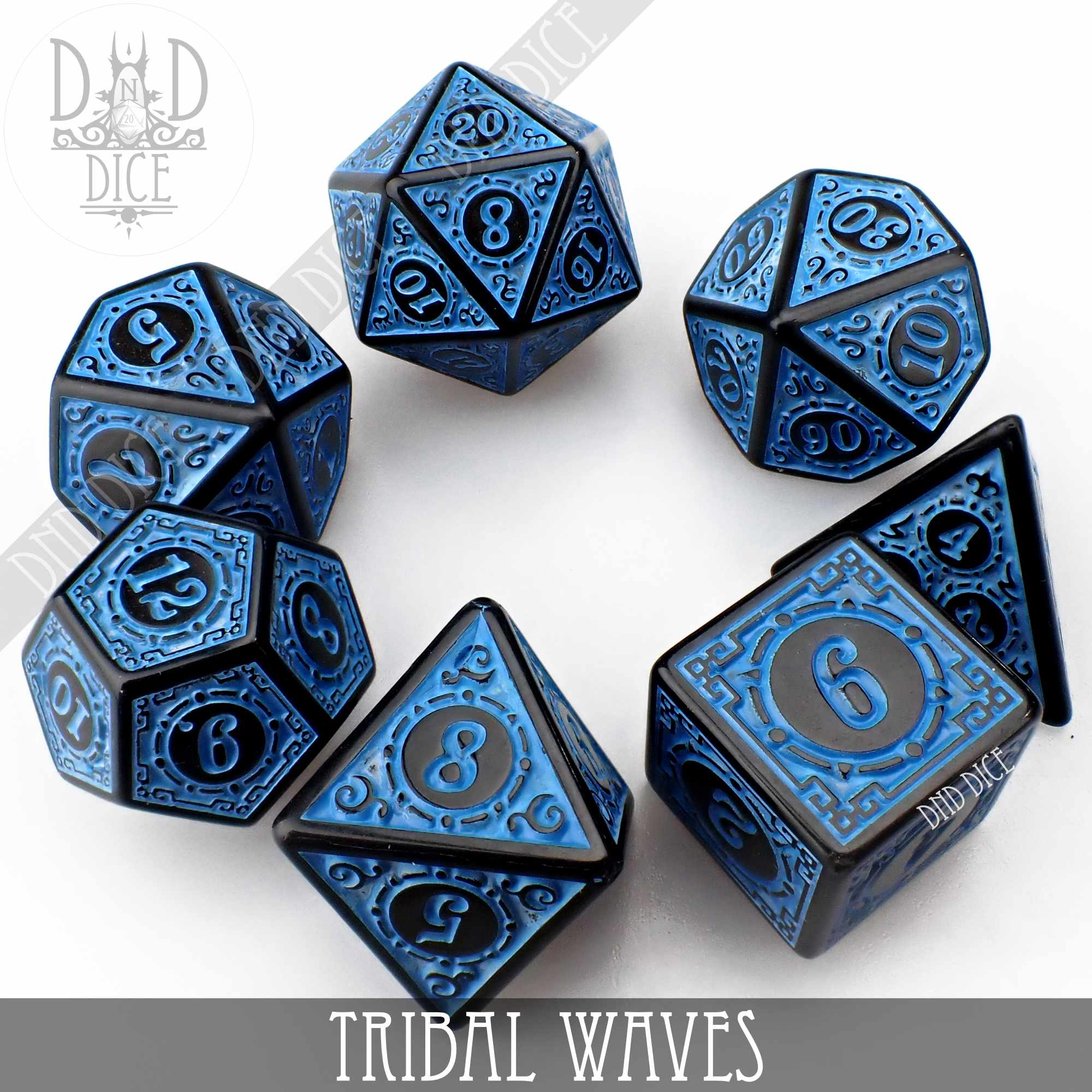 Tribal Waves Dice Set - Image 3